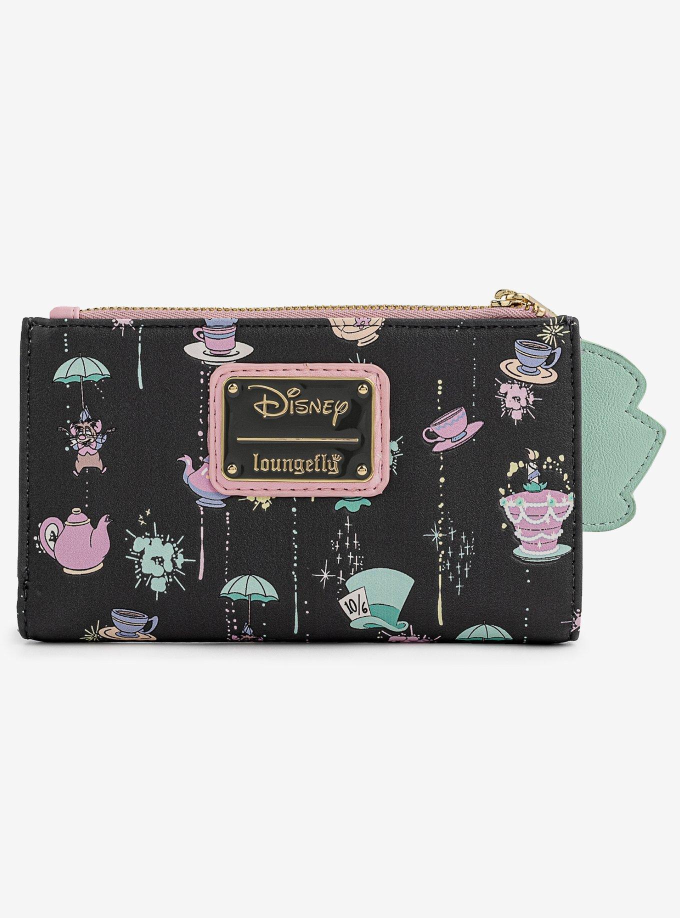 Loungefly Disney Alice In Wonderland Mad Tea Party Flap Wallet, , alternate
