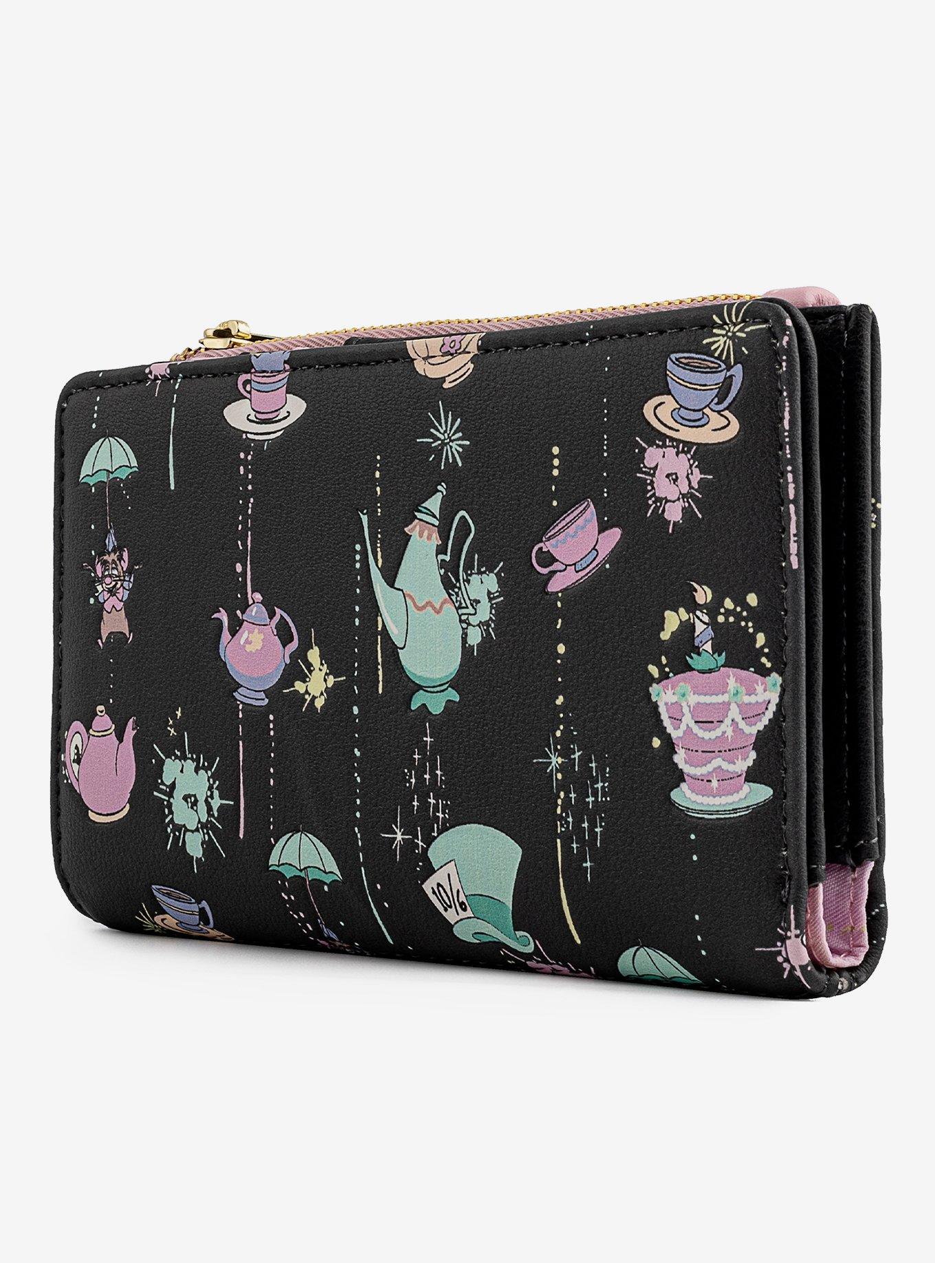 Loungefly Disney Alice In Wonderland Mad Tea Party Flap Wallet, , alternate
