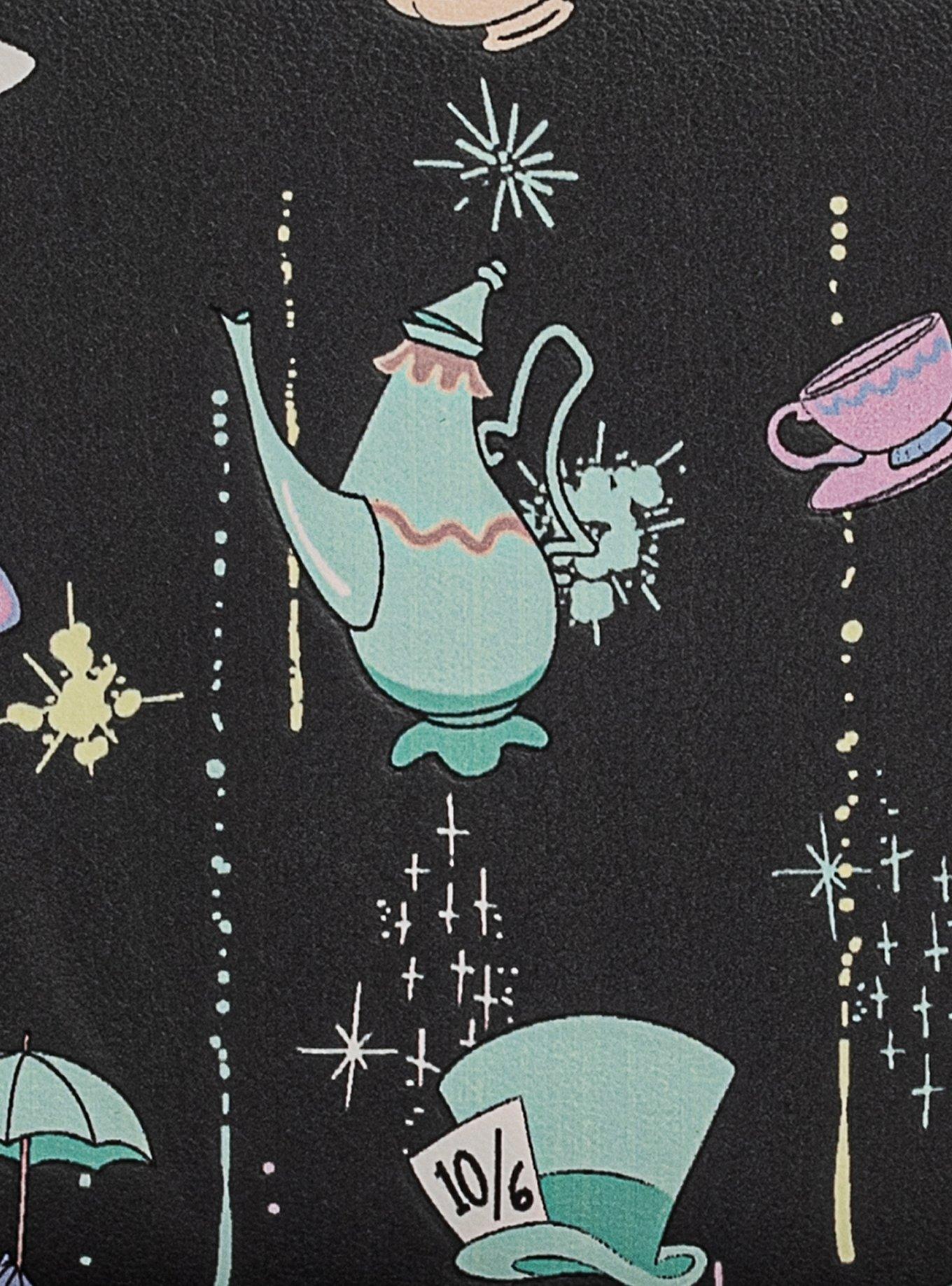Loungefly Disney Alice In Wonderland Mad Tea Party Flap Wallet, , alternate