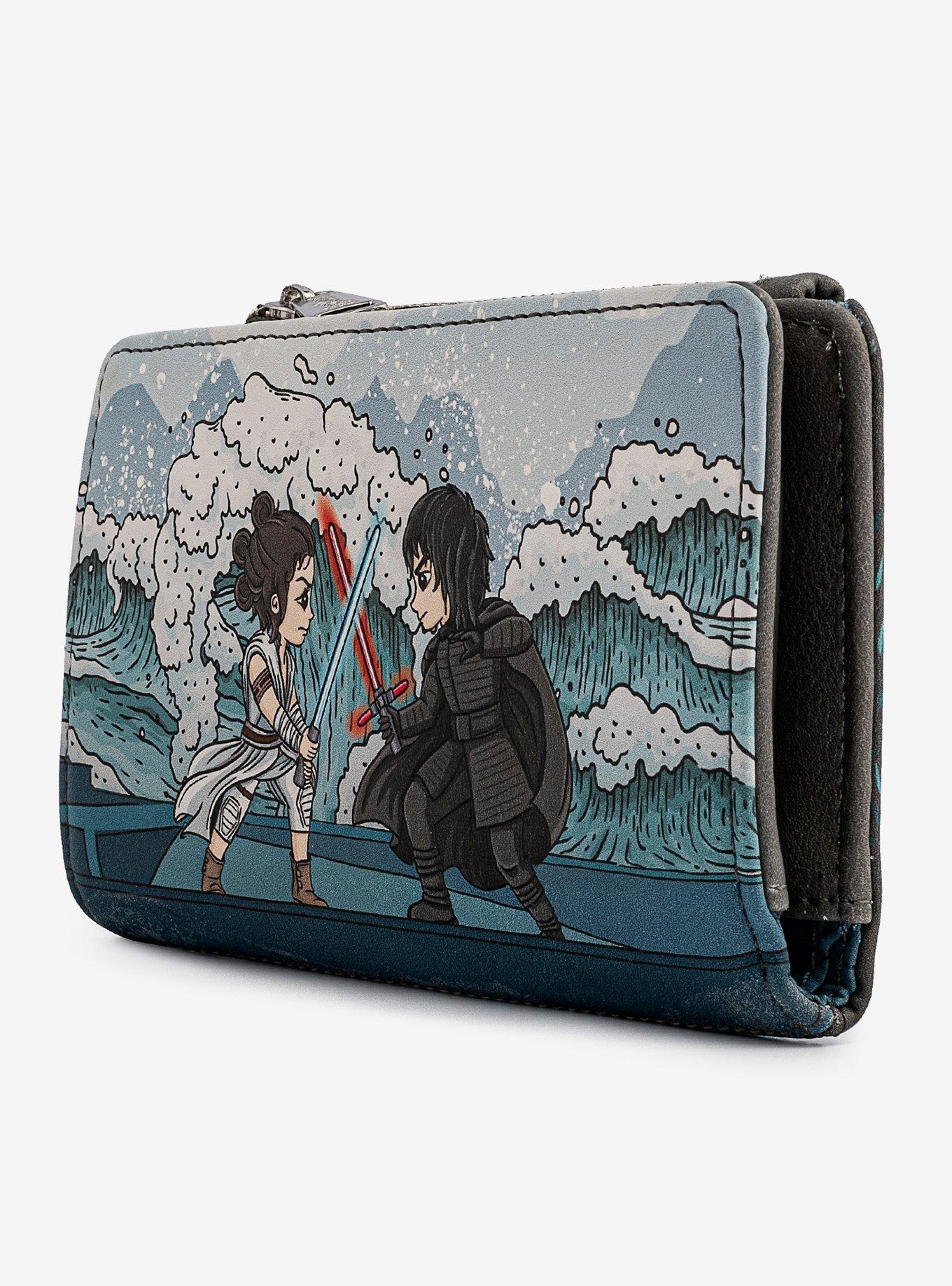 Loungefly Star Wars Kylo Ren & Rey Fight Scene Flap Wallet, , alternate
