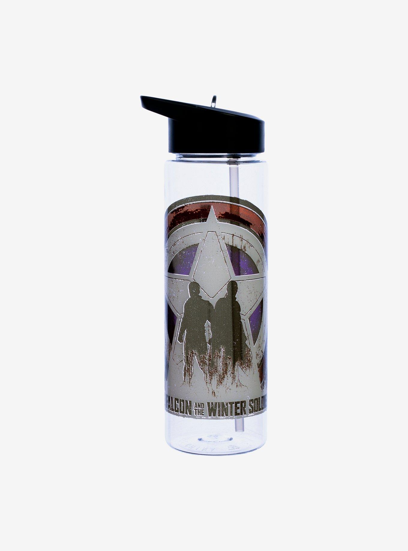 Marvel The Falcon & Winter Soldier Logo Water Bottle, , alternate
