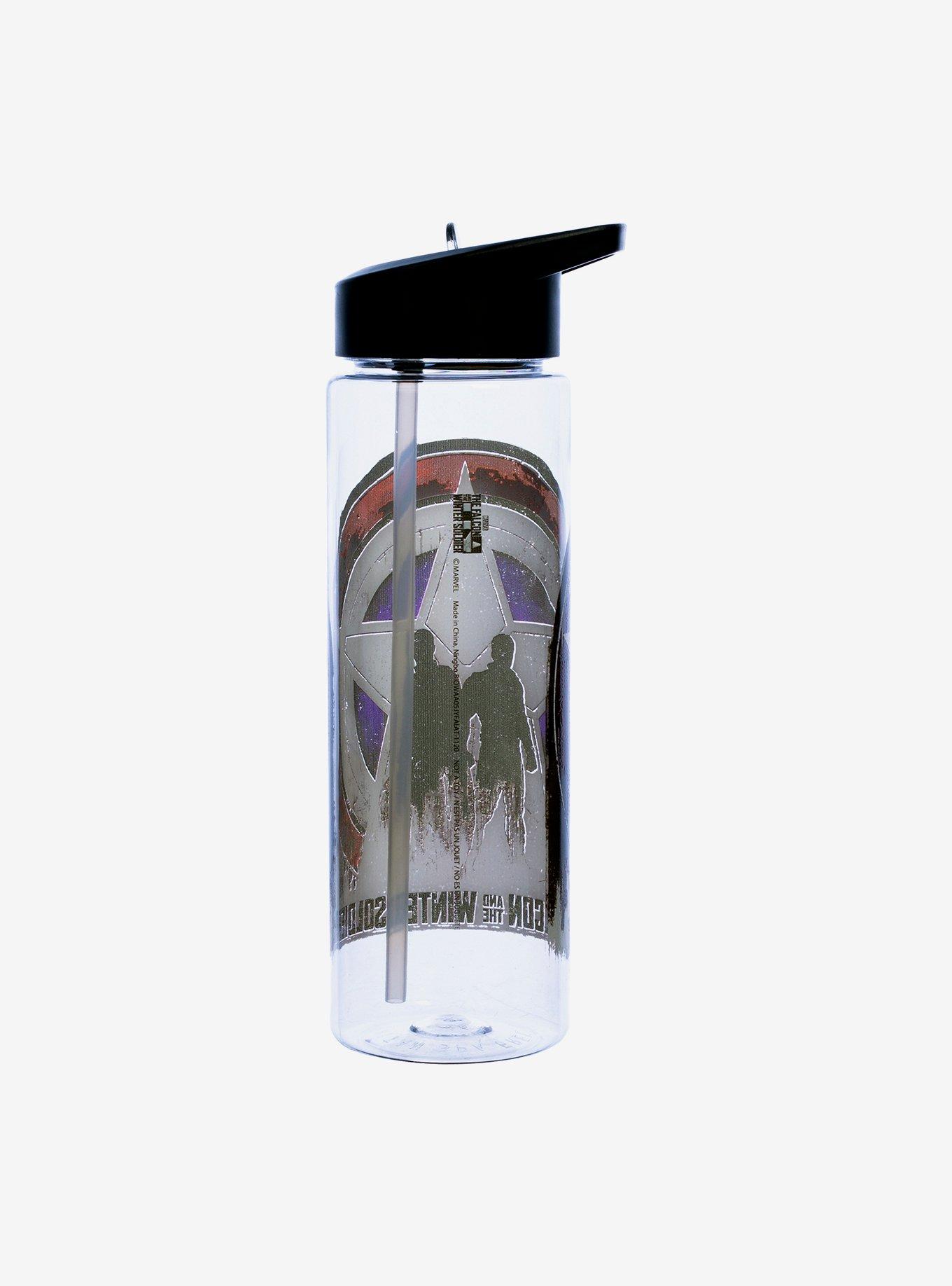 Marvel The Falcon & Winter Soldier Logo Water Bottle, , alternate