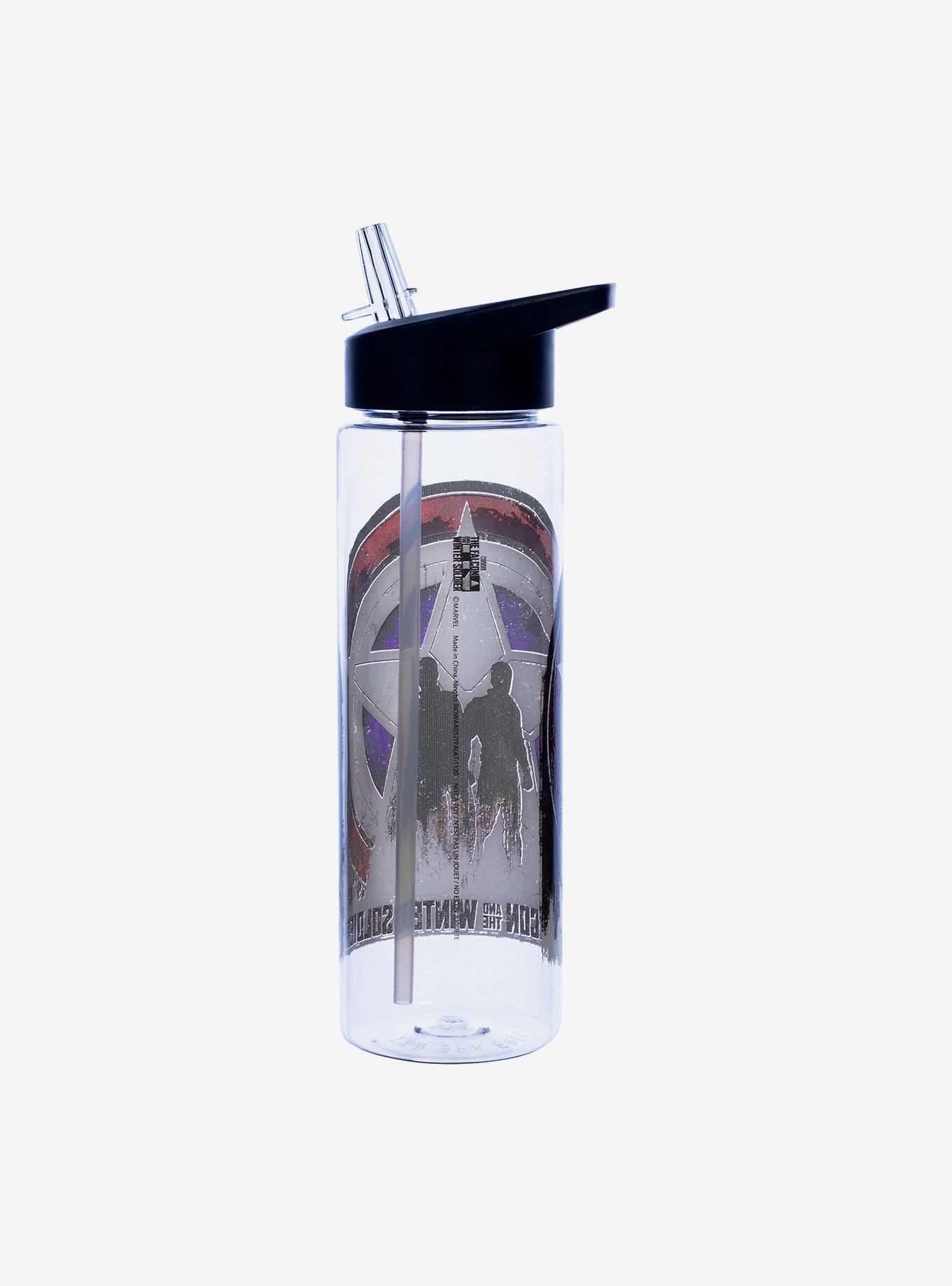 Marvel The Falcon & Winter Soldier Logo Water Bottle, , alternate