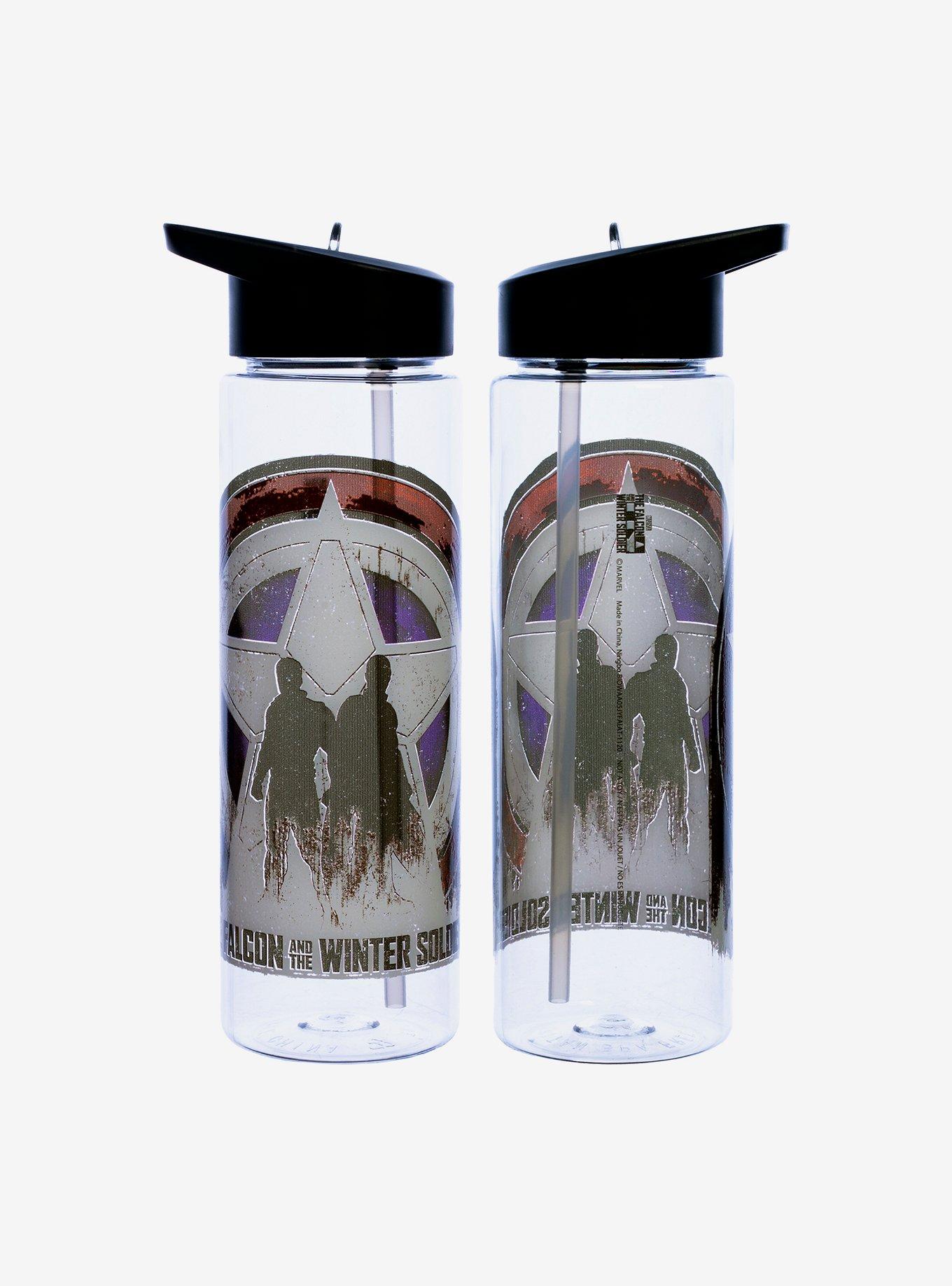 Marvel The Falcon & Winter Soldier Logo Water Bottle, , alternate