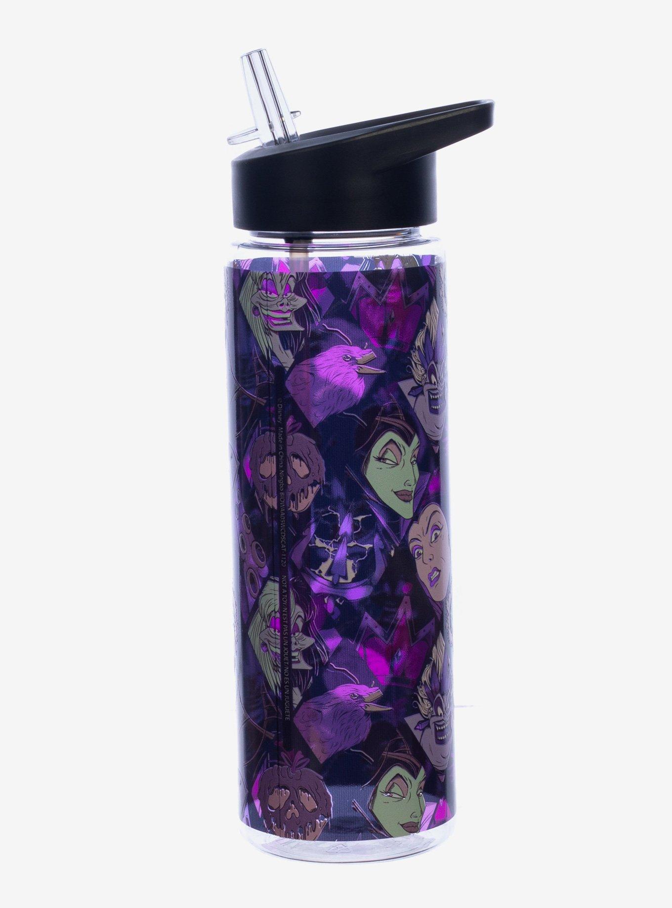 Disney Villains Face & Icon Water Bottle, , alternate