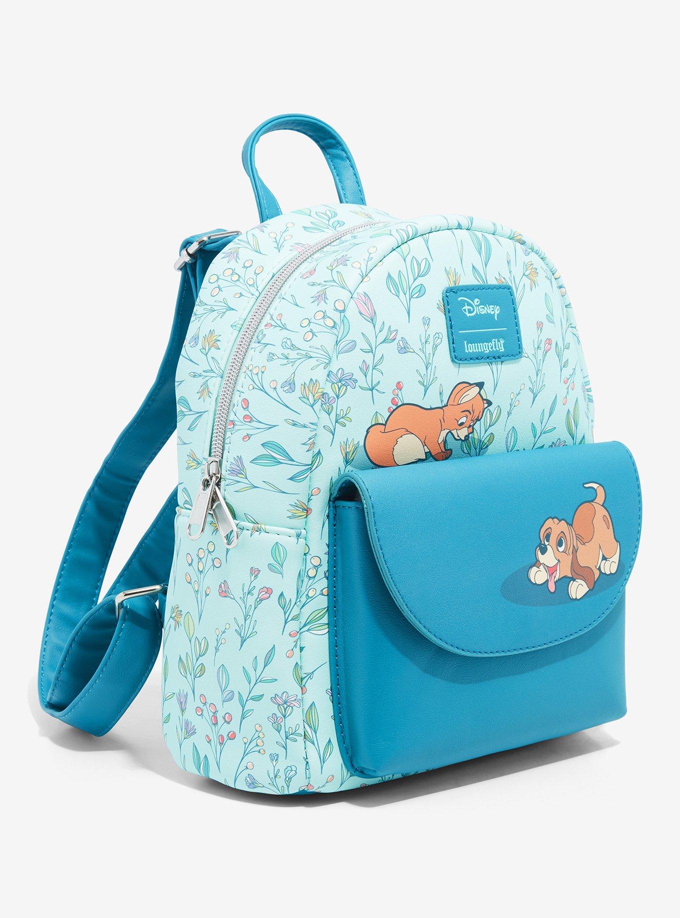 Loungefly The Fox And The Hound Floral Mini Backpack, , alternate