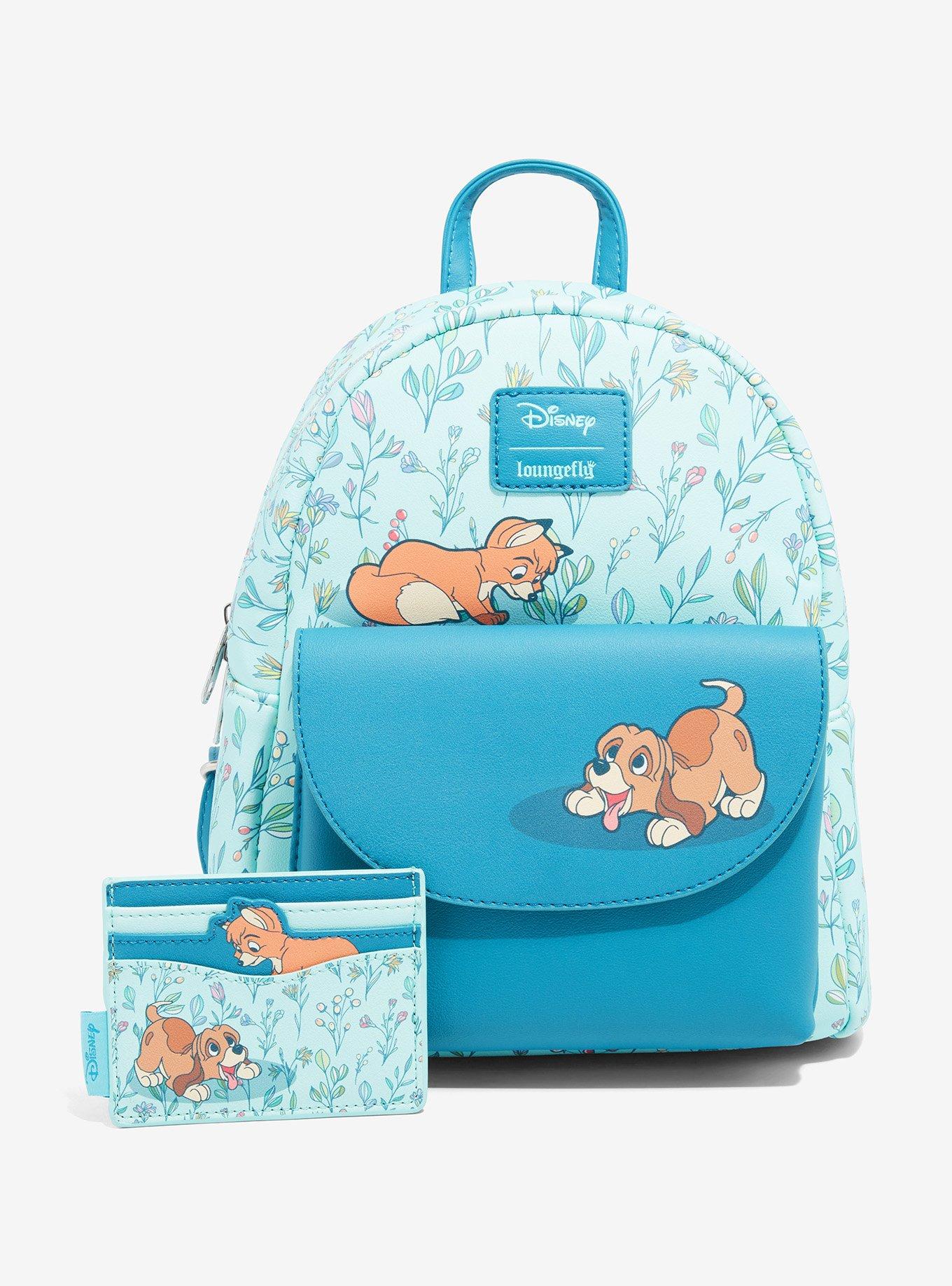 Loungefly The Fox And The Hound Floral Mini Backpack, , alternate