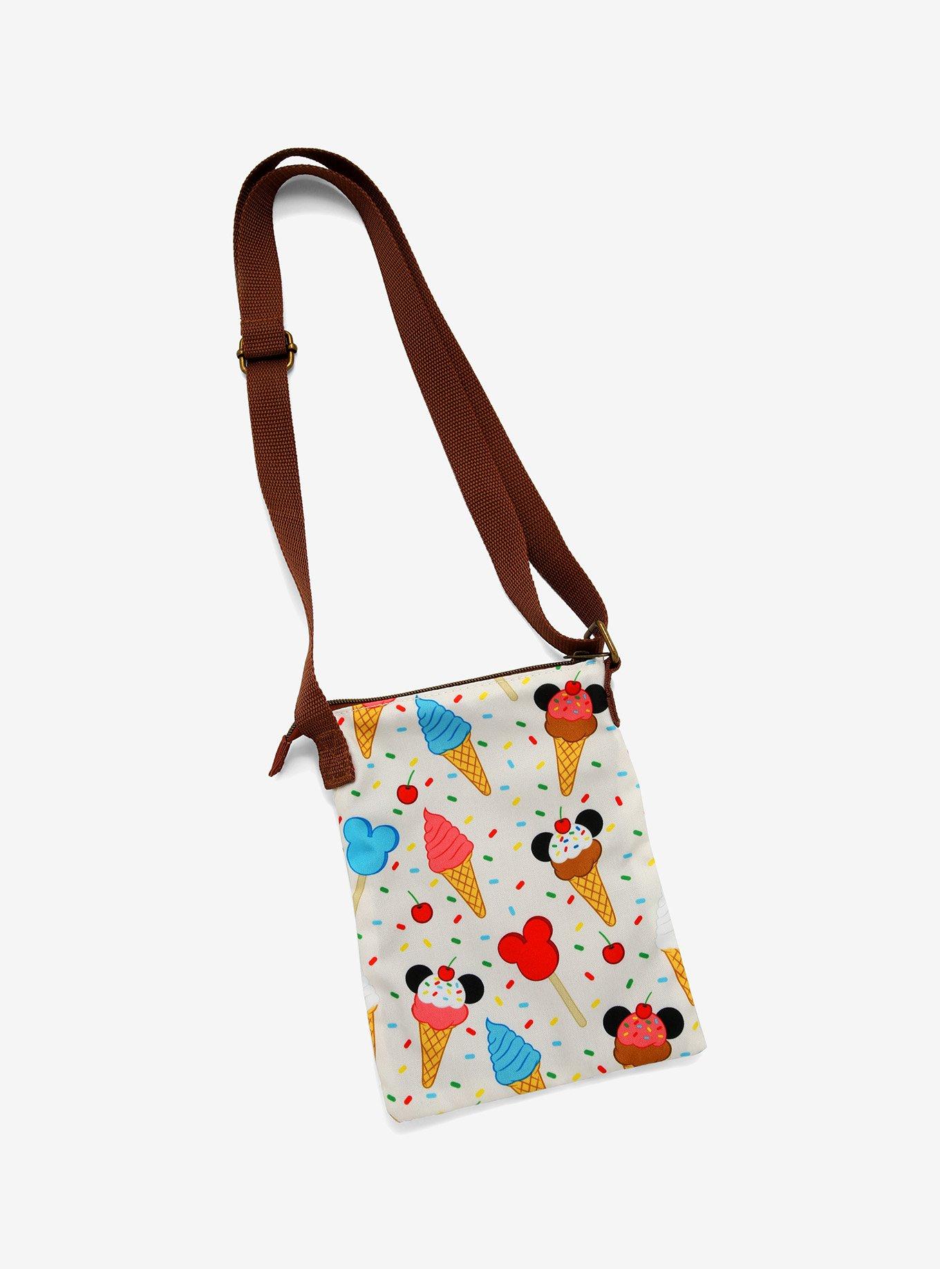 Loungefly Disney Mickey Mouse Ice Cream Passport Crossbody Bag, , alternate