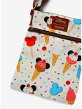 Loungefly Disney Mickey Mouse Ice Cream Passport Crossbody Bag, , alternate