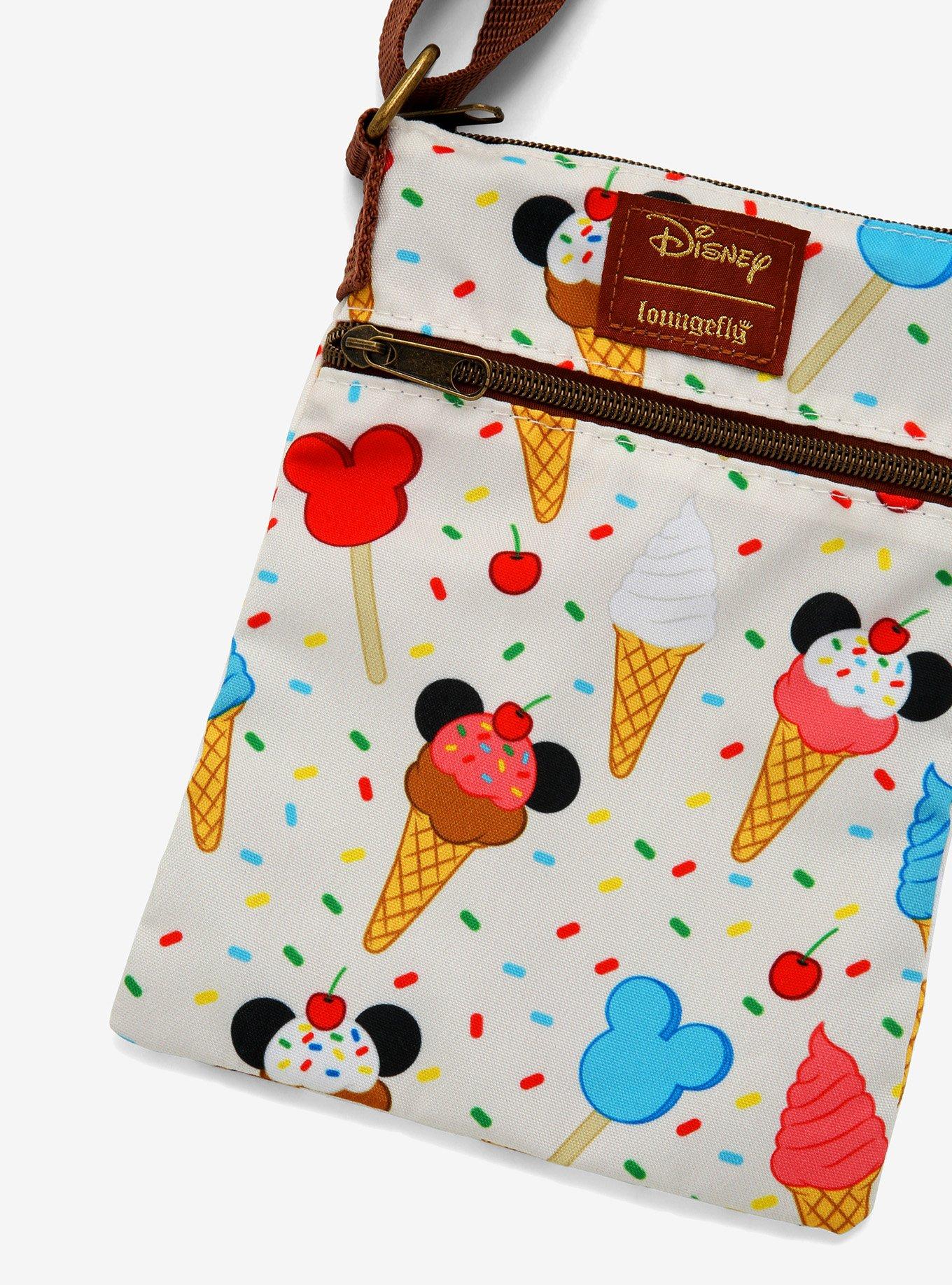 Loungefly Disney Mickey Mouse Ice Cream Passport Crossbody Bag, , alternate