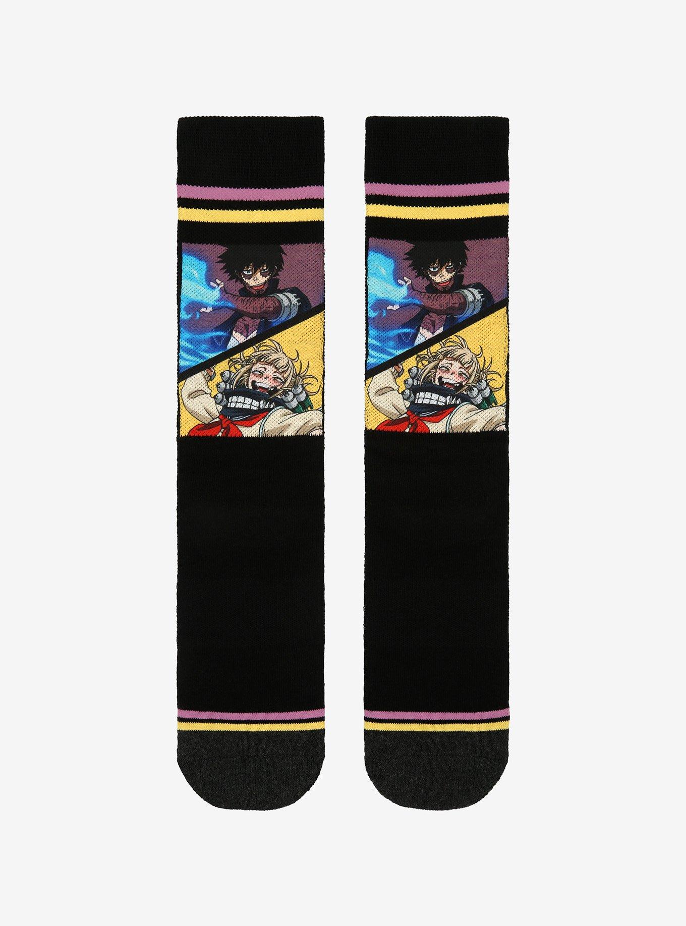 My Hero Academia Dabi & Toga League Of Villains Crew Socks, , alternate