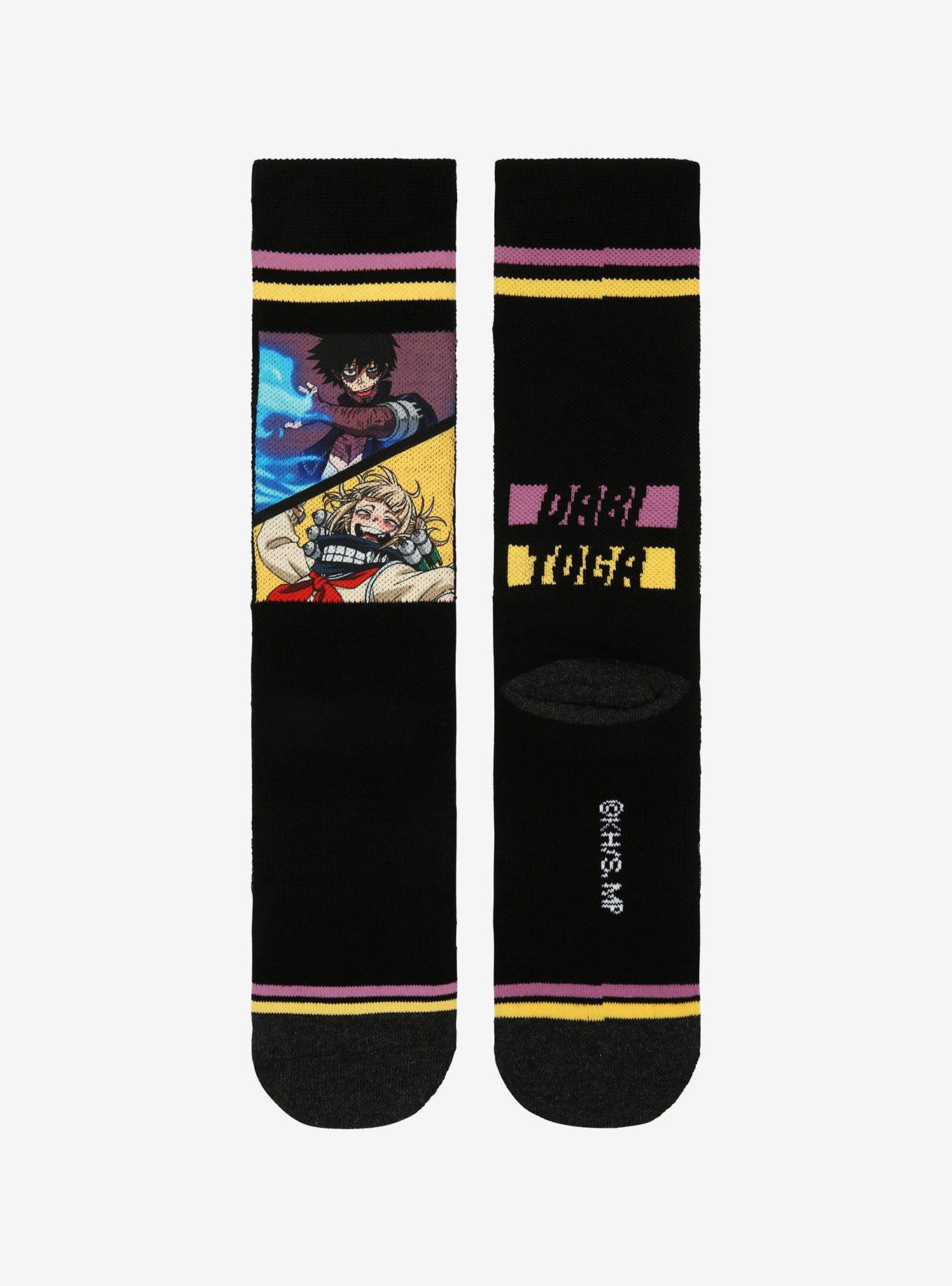 My Hero Academia Dabi & Toga League Of Villains Crew Socks, , alternate