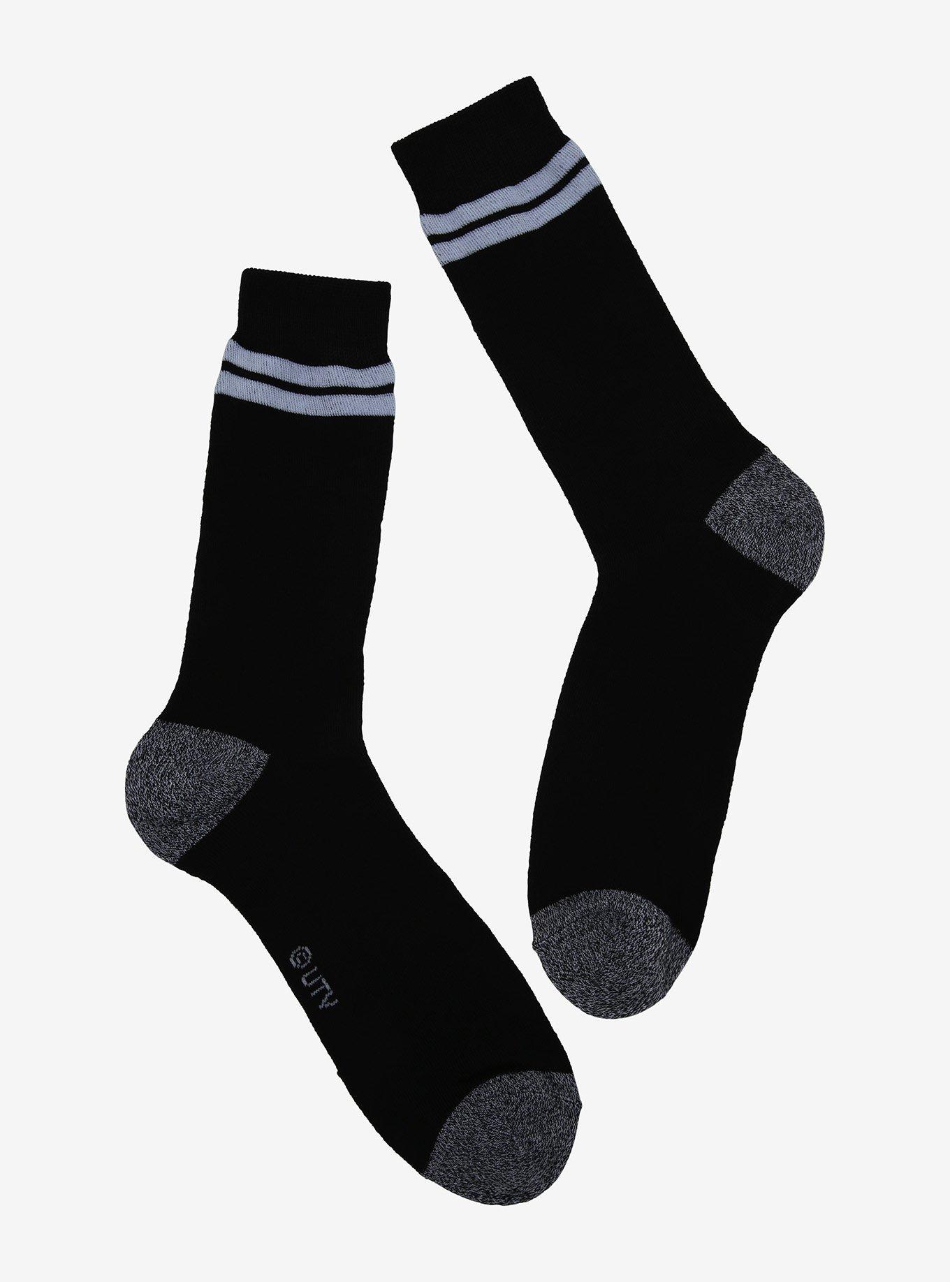 The Office Logo Black Crew Socks, , alternate