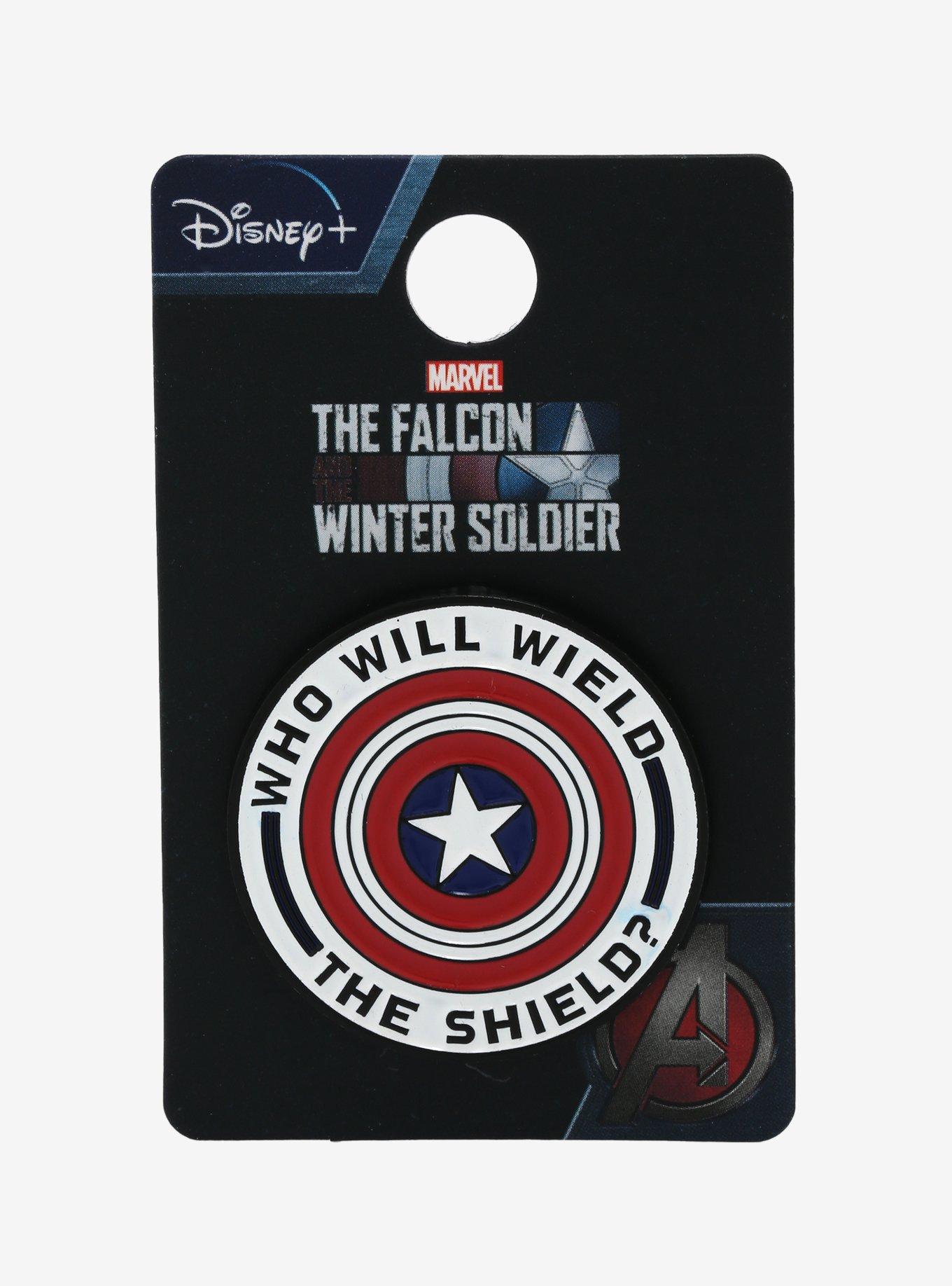 Marvel The Falcon and the Winter Soldier Wield the Shield Enamel Pin, , alternate