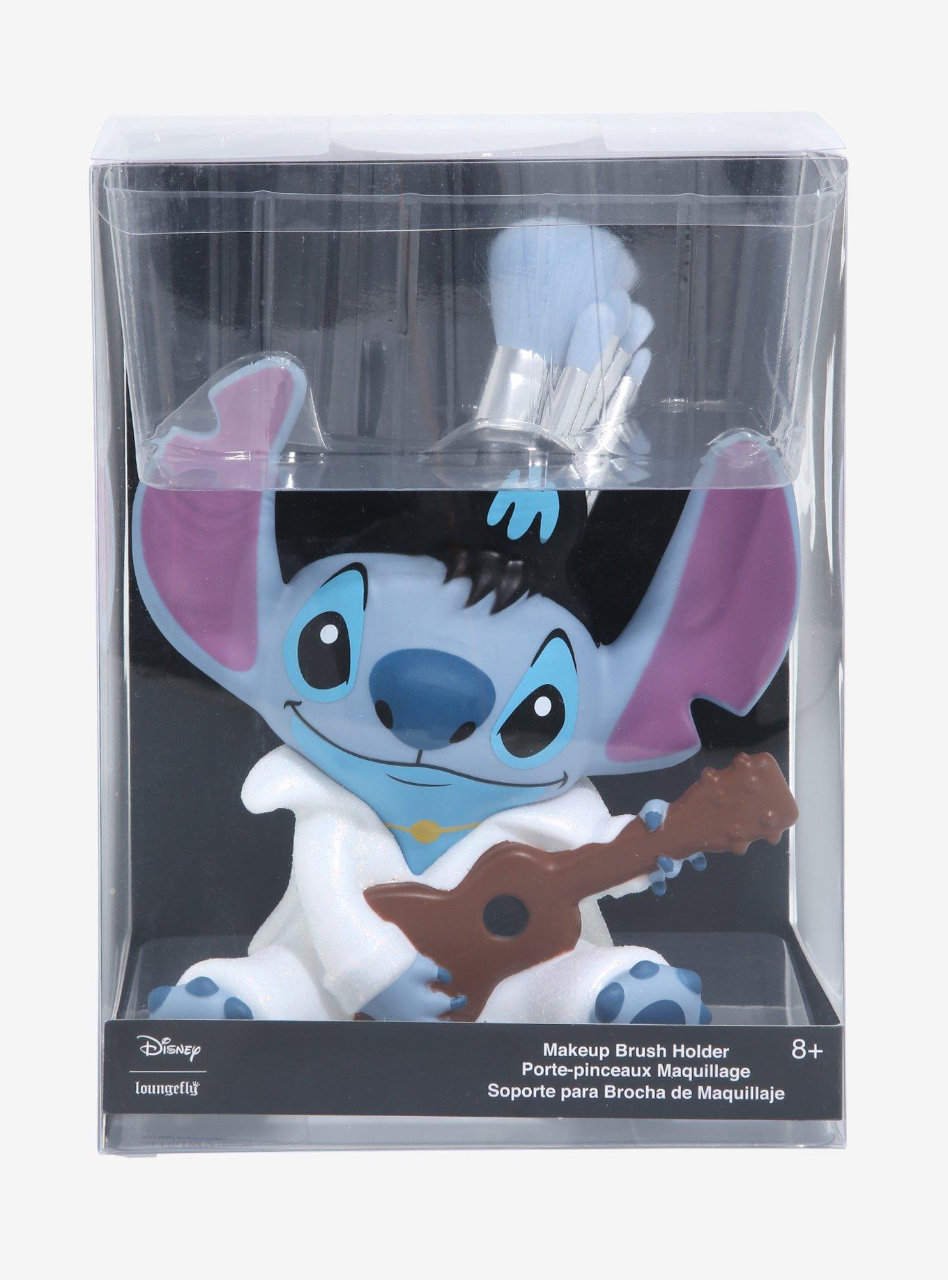 Loungefly Disney Lilo & Stitch Glitter Elvis Stitch Makeup Brush Set, , alternate
