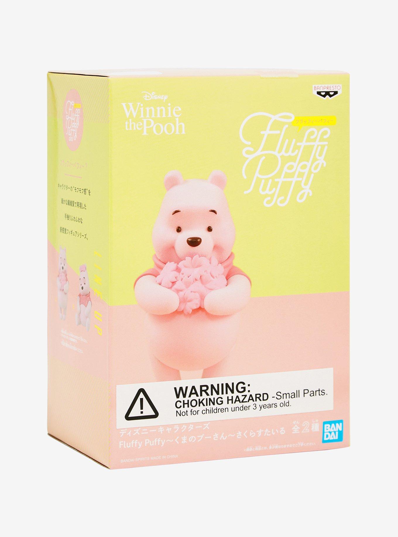Banpresto Disney Winnie the Pooh Fluffy Puffy Cherry Blossoms Style Pooh (Ver. A) Flocked Figure, , alternate