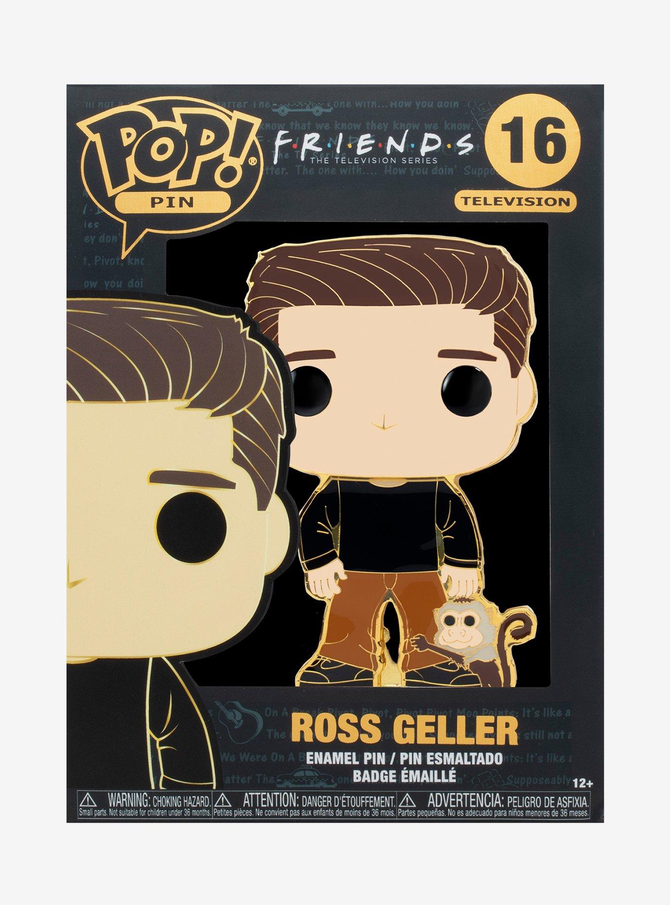 Funko Pop! Television Friends Ross Geller Large Enamel Pin, , alternate