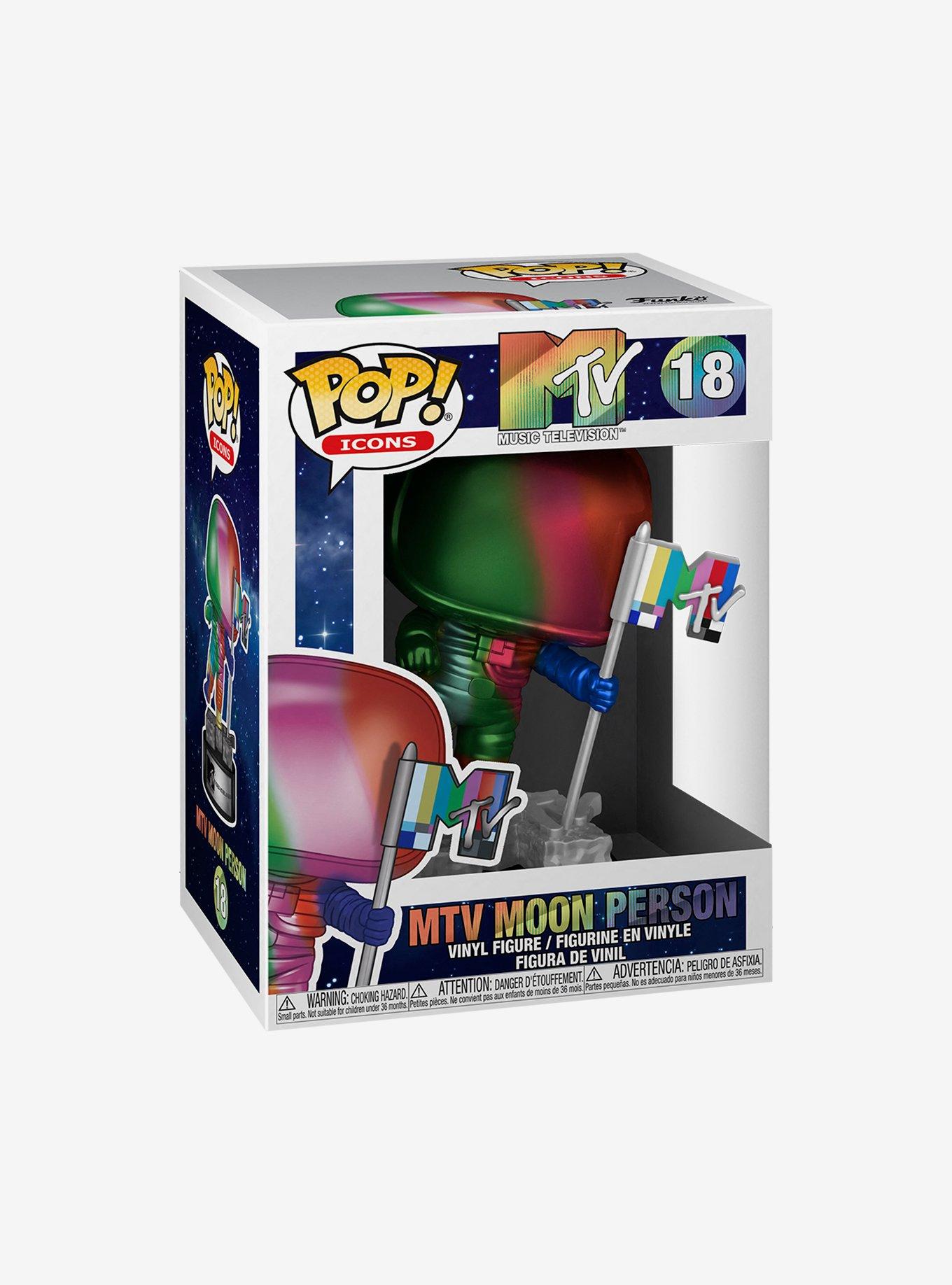 Funko Pop! Icons MTV Moon Person (Rainbow Metallic) Vinyl Figure, , alternate