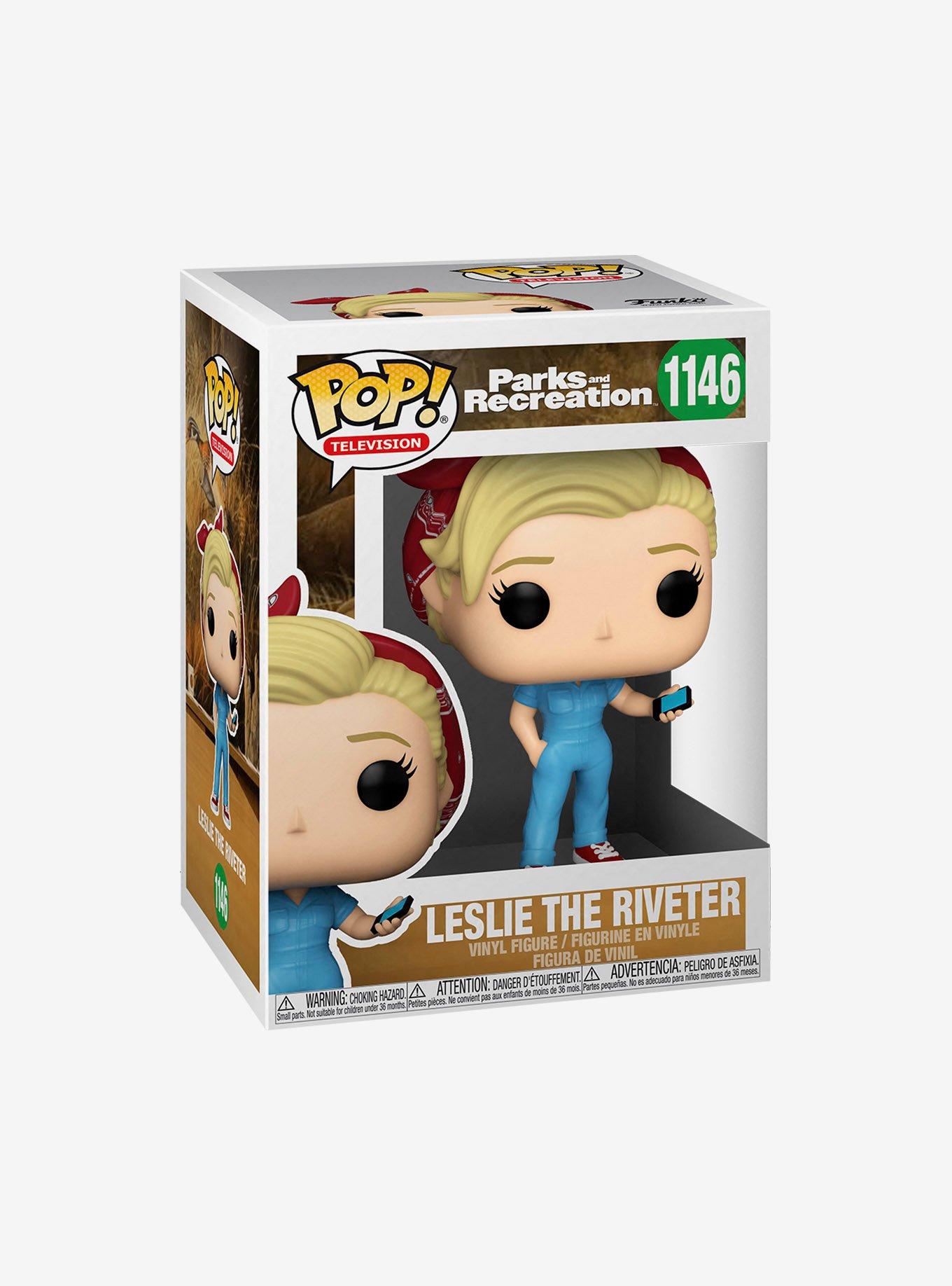 Funko Parks And Recreation Pop! Television Leslie The Riveter Vinyl Figure, , alternate