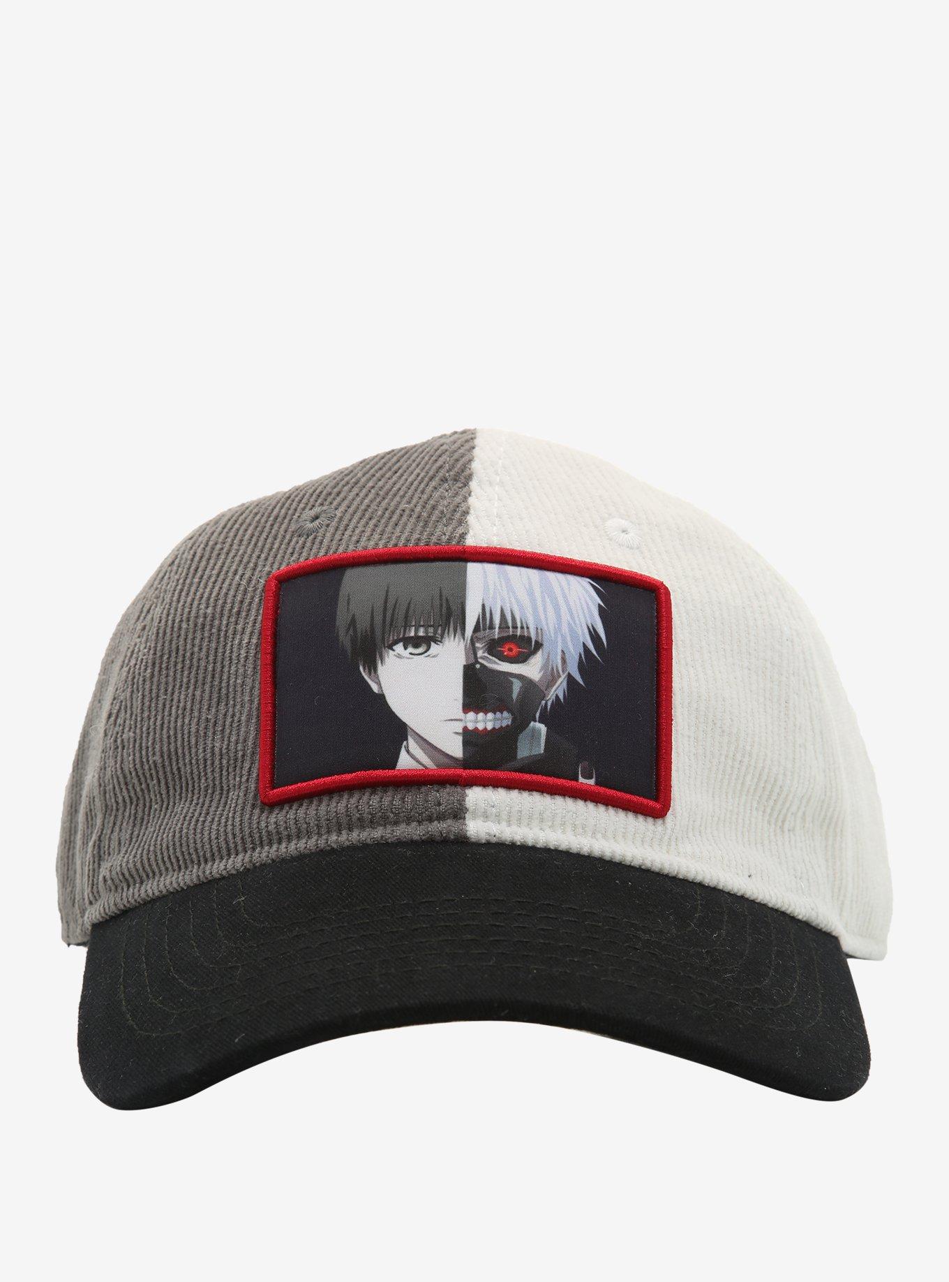 Tokyo Ghoul Ken Kaneki Split Face Corduroy Dad Cap, , alternate