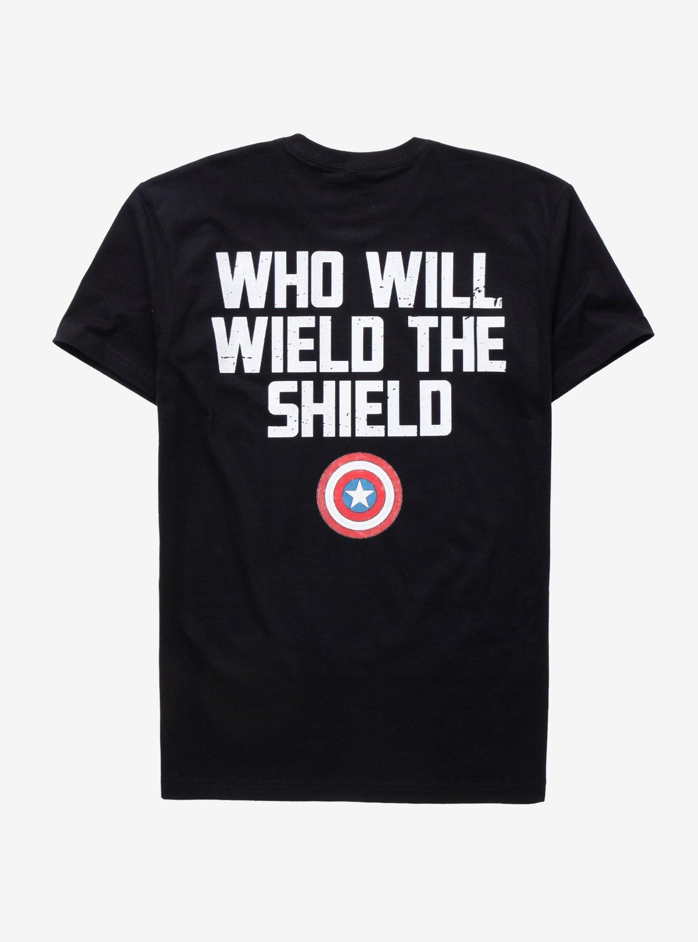 Marvel The Falcon And The Winter Soldier Title T-Shirt, BLACK, alternate