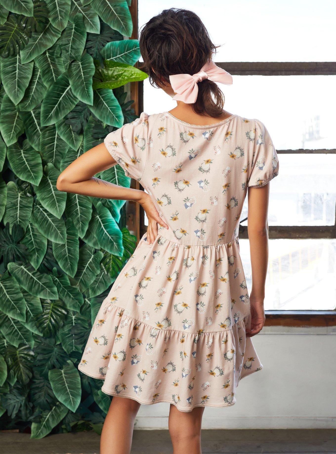 Her Universe Studio Ghibli My Neighbor Tortoro Floral Dress, MULTI, alternate