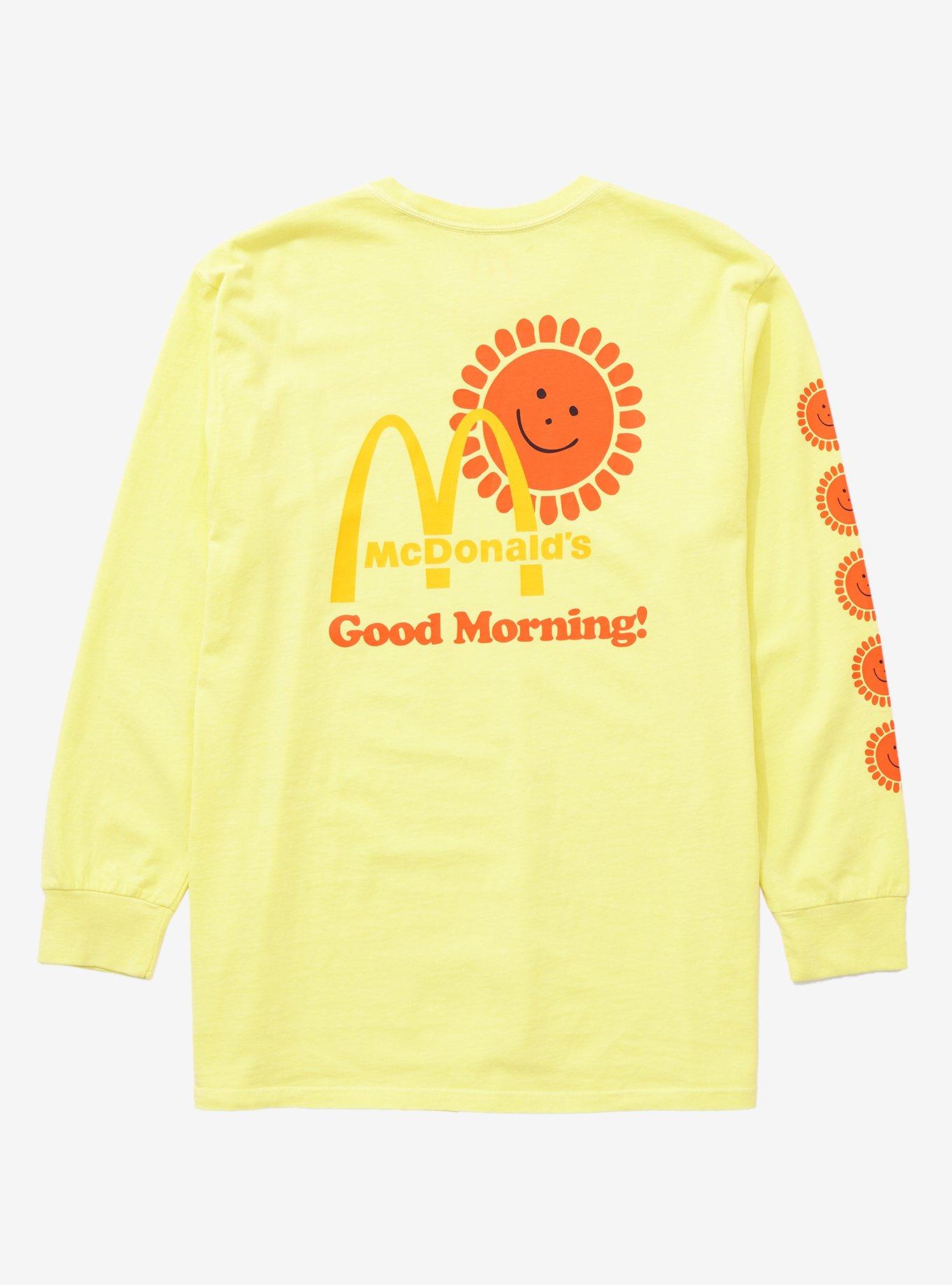 McDonald&rsquo;s Good Morning Long Sleeve T-Shirt - BoxLunch Exclusive, LIGHT YELLOW, alternate