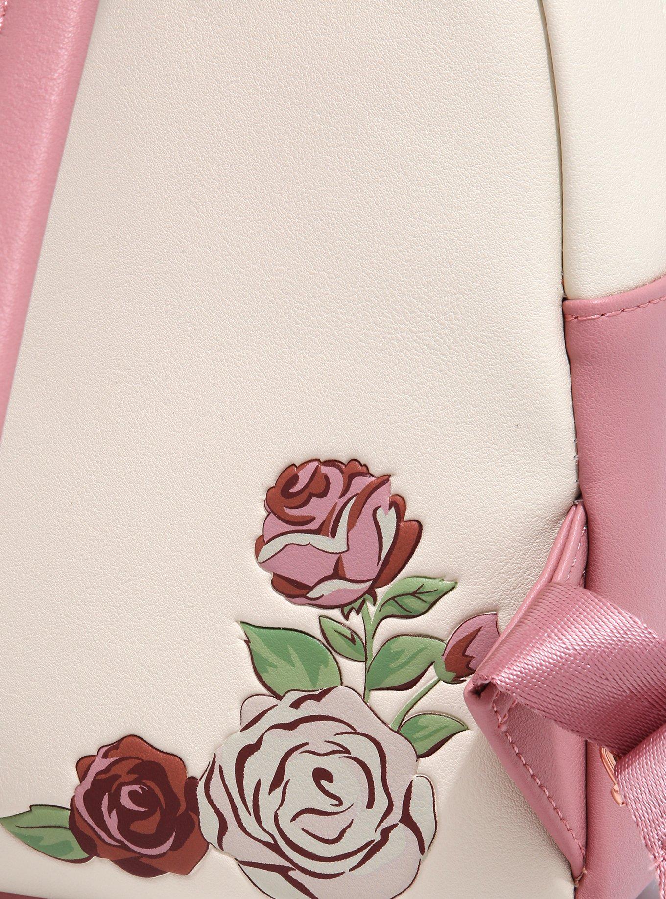 Loungefly Disney Beauty and the Beast Floral Portrait Mini Backpack - BoxLunch Exclusive, , alternate