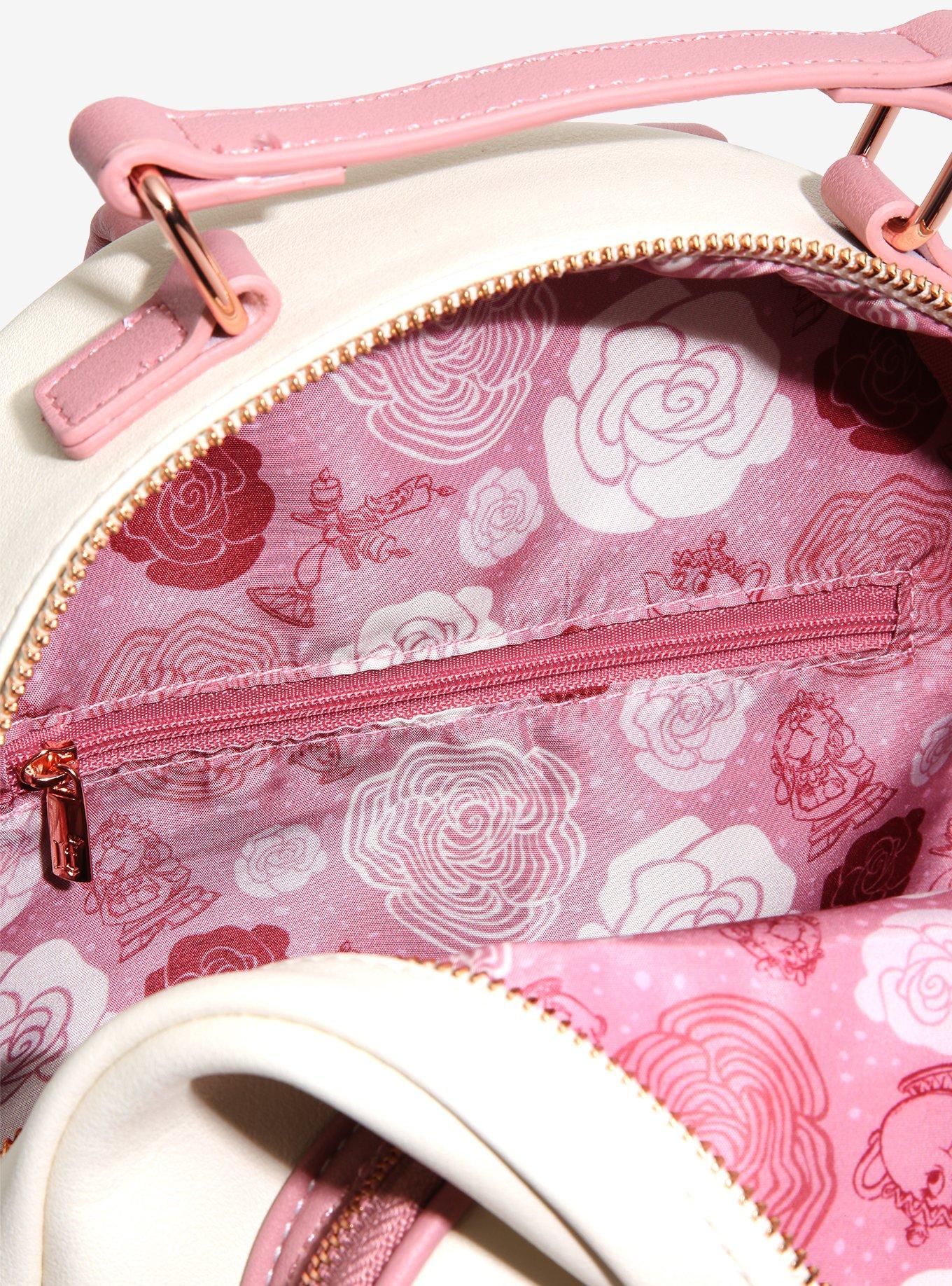 Loungefly Disney Beauty and the Beast Floral Portrait Mini Backpack - BoxLunch Exclusive, , alternate