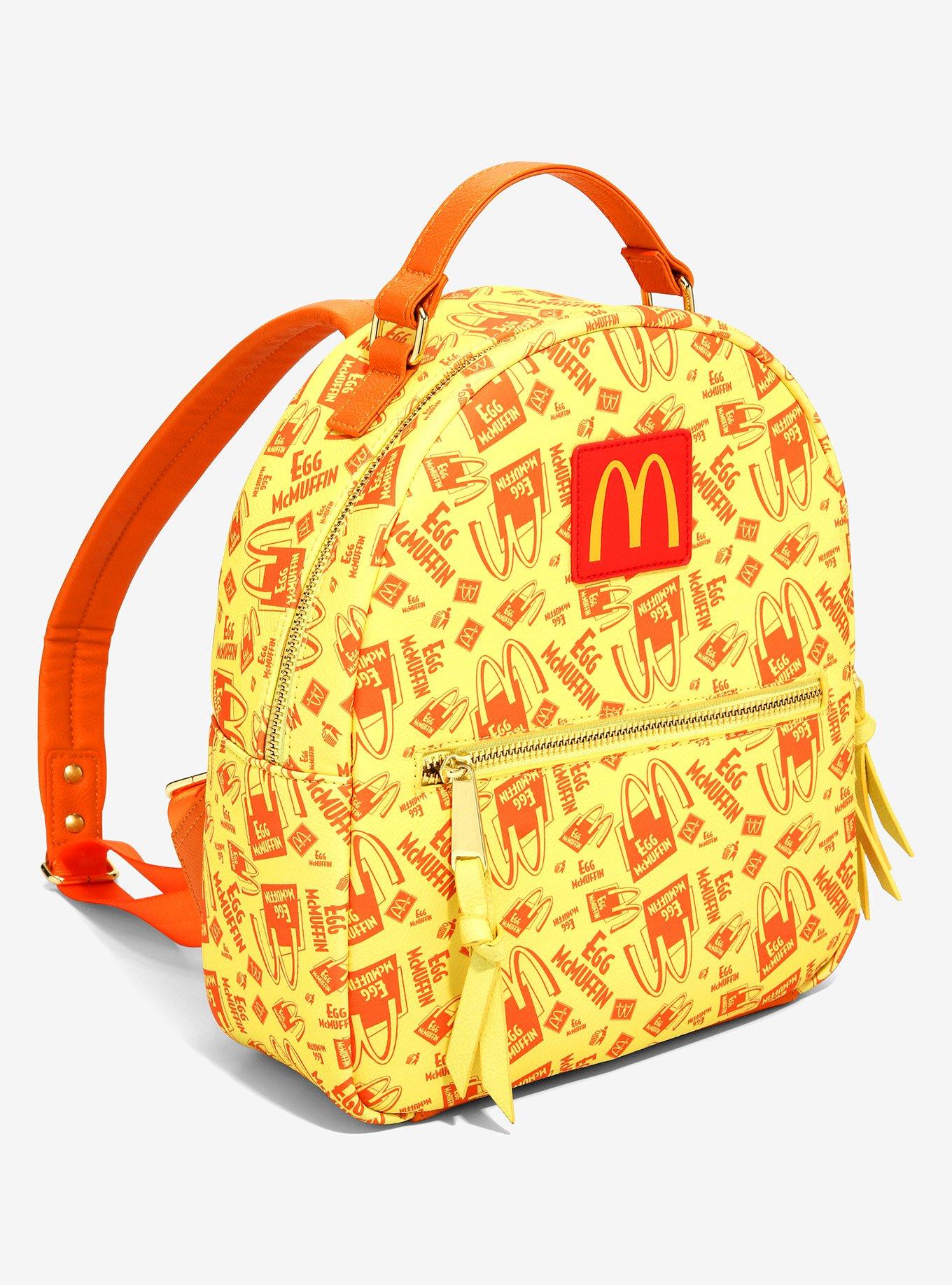 McDonald's Breakfast Egg McMuffin Logo Allover Print Mini Backpack