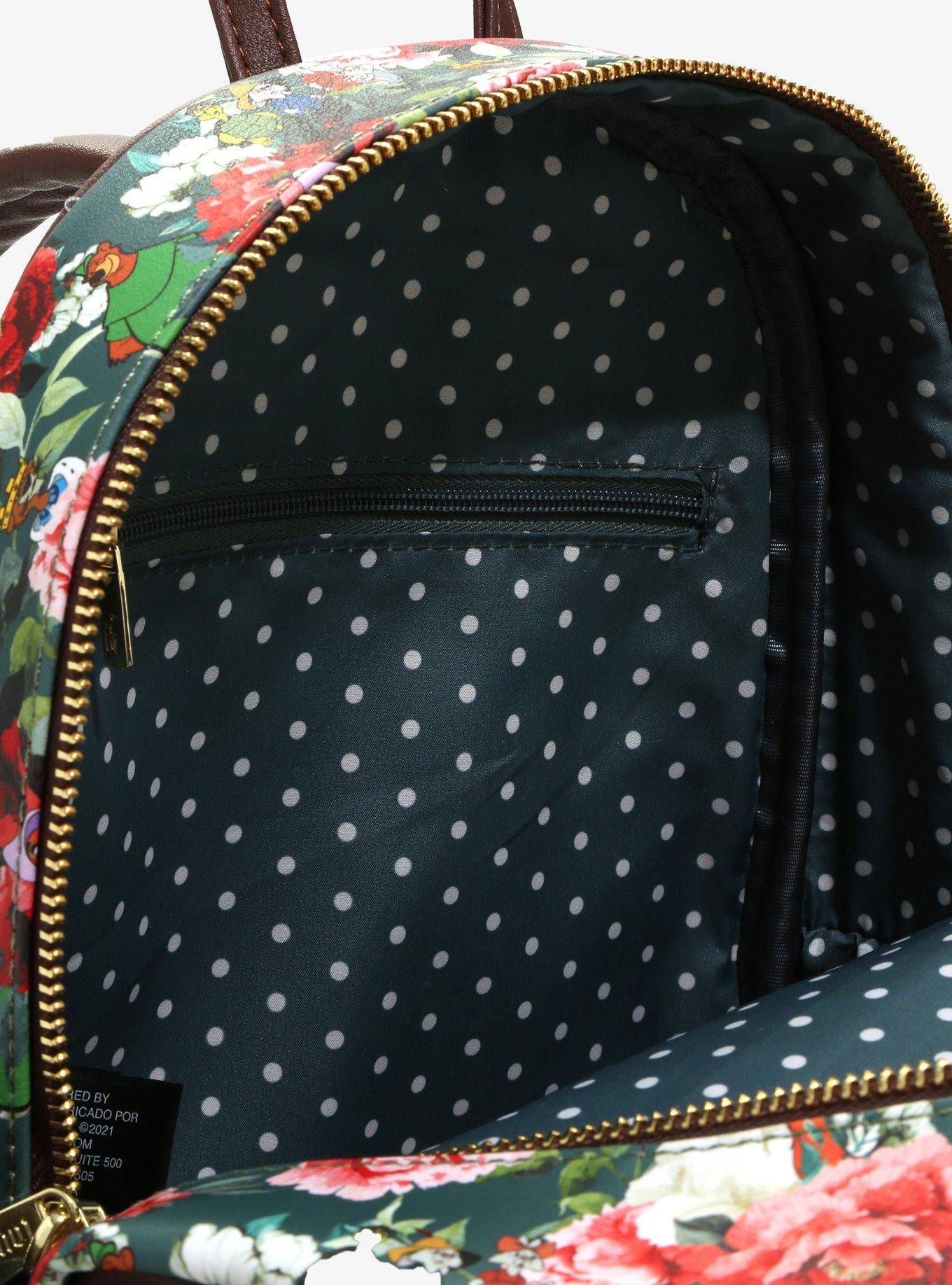 Loungefly Disney Robin Hood Characters Floral Mini Backpack - BoxLunch Exclusive, , alternate