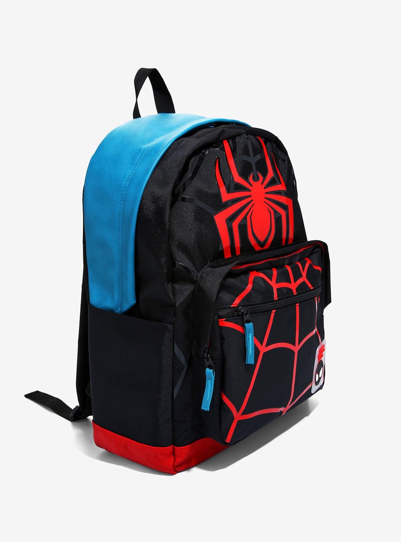 Marvel Spider-Man: Into the Spider-Verse Miles Morales Spidey-Suit Built-Up Backpack - BoxLunch Exclusive, , alternate
