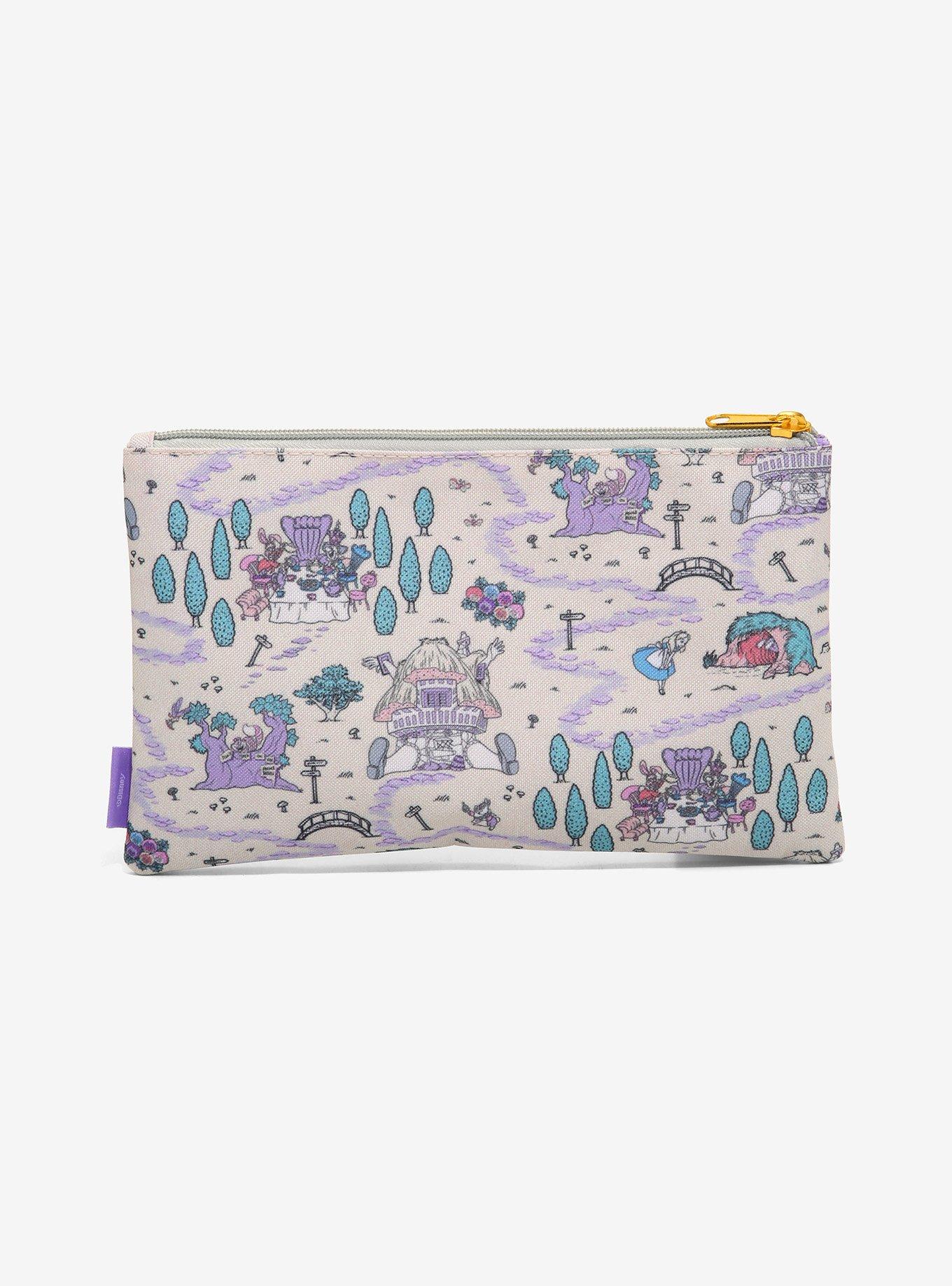 Loungefly Disney Alice In Wonderland Map Makeup Bag, , alternate