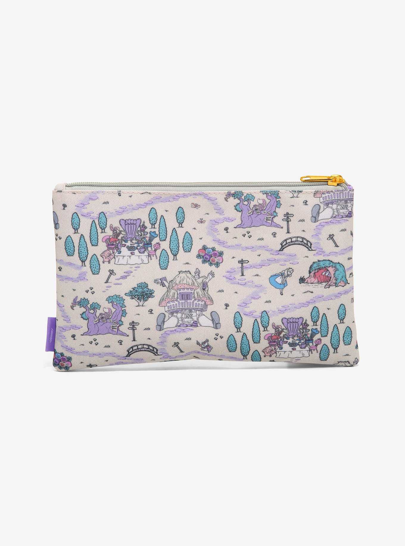 Loungefly Disney Alice In Wonderland Map Makeup Bag, , hi-res