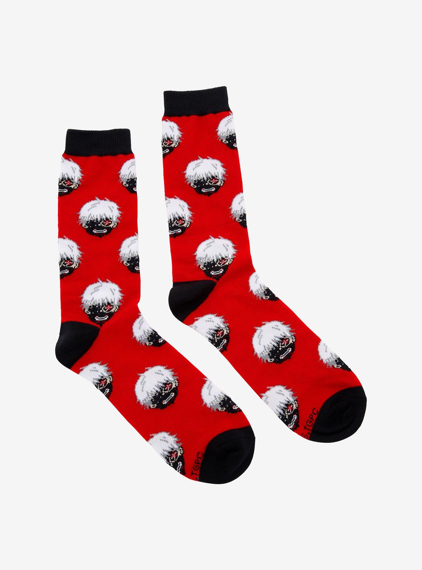 Tokyo Ghoul Chibi Kaneki Crew Socks, , alternate
