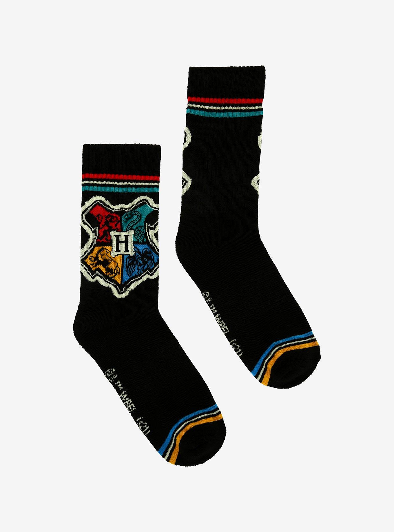 Harry Potter Hogwarts Crest Crew Socks, , alternate