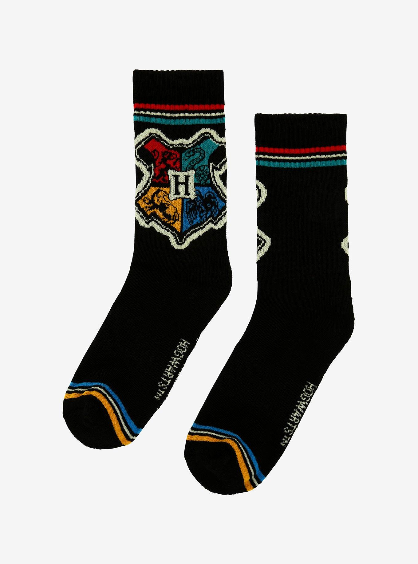 Harry Potter Hogwarts Crest Crew Socks, , alternate