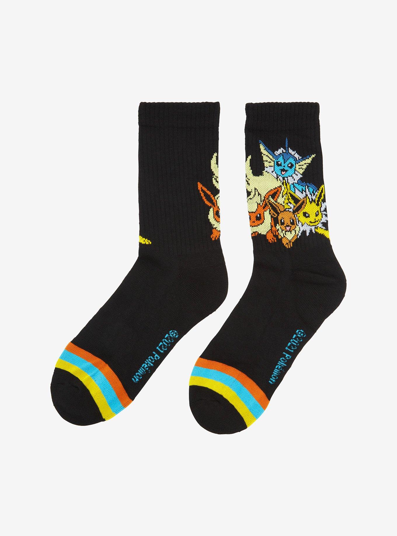 Pokemon Eeveelutions Crew Socks, , alternate