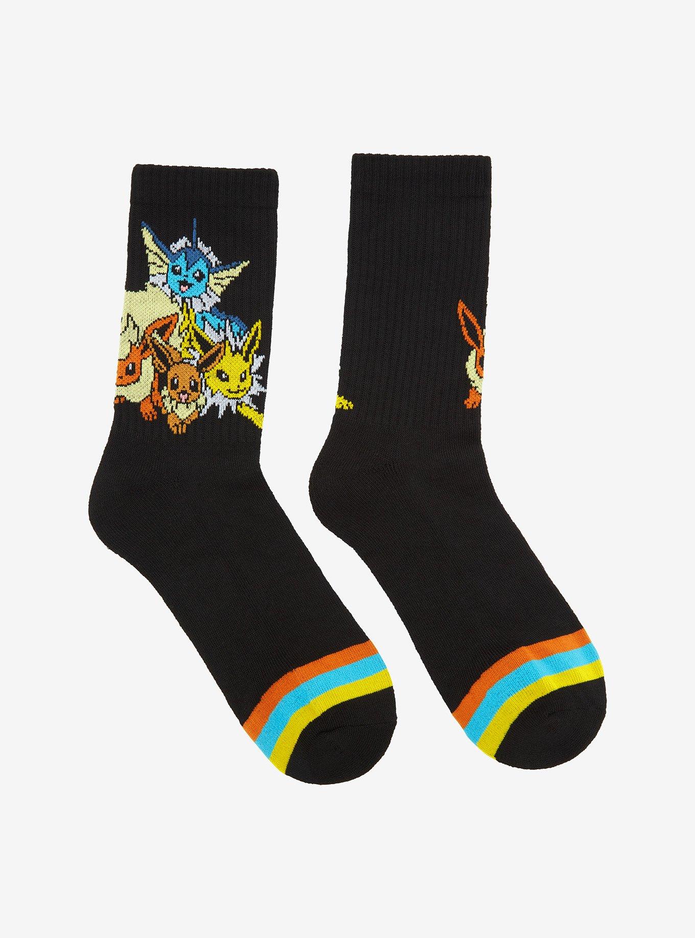 Pokemon Eeveelutions Crew Socks, , alternate