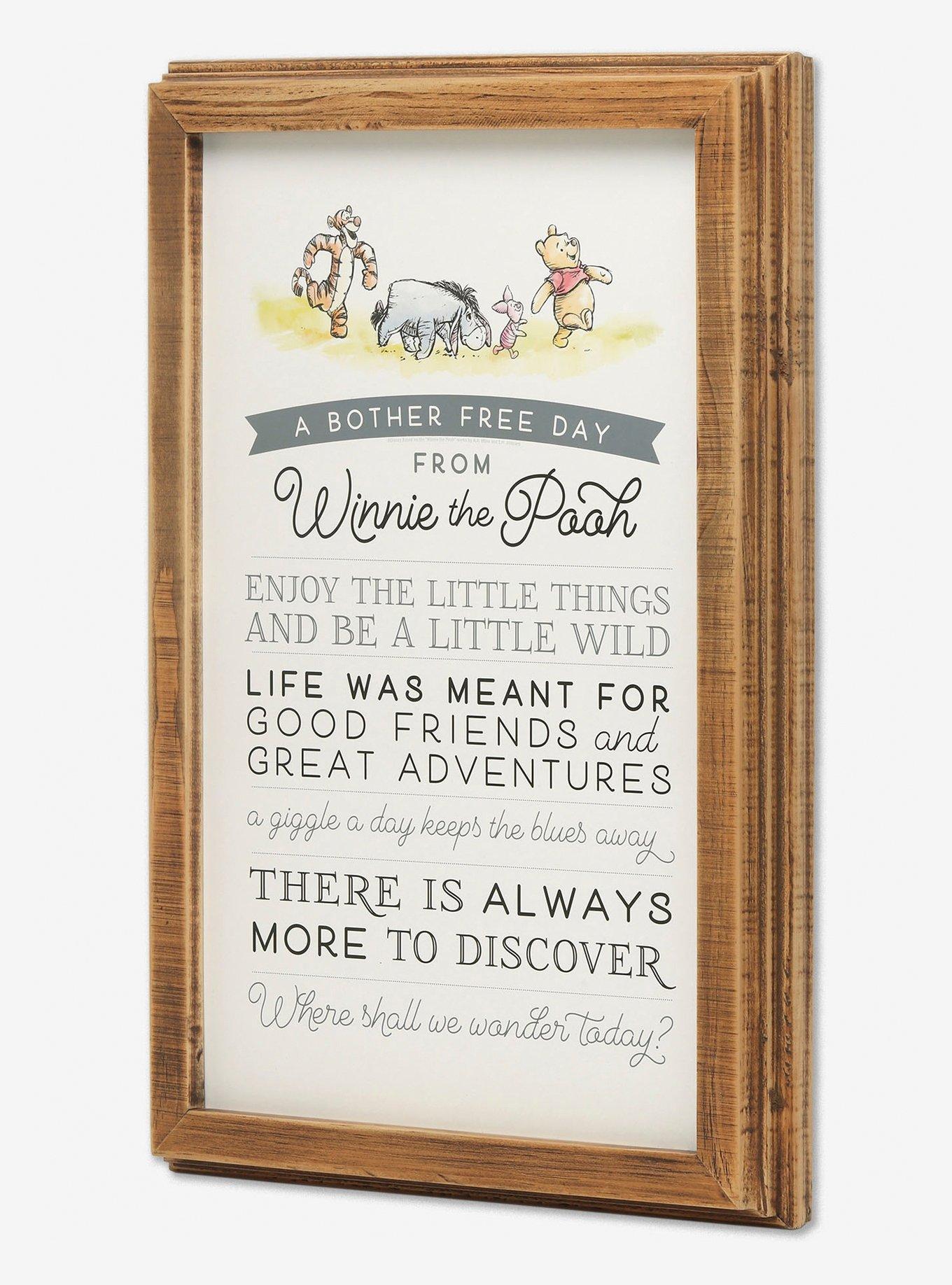 Disney Winnie The Pooh Quote Wood Wall Art, , alternate