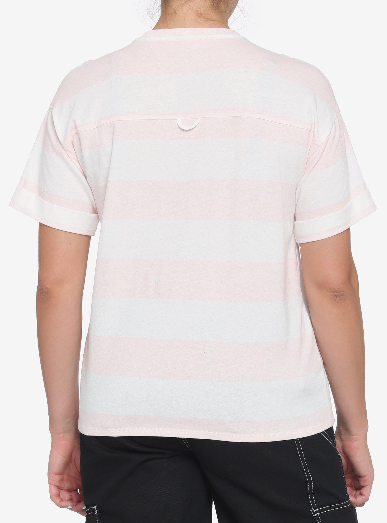 Studio Ghibli Spirited Away Soot Sprite Stripe Crop T-Shirt, MULTI, alternate