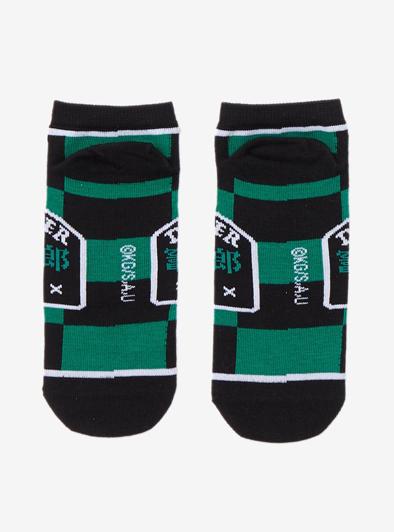 Demon Slayer: Kimetsu No Yaiba Demon Slayer Corps Tanjiro No-Show Socks, , alternate