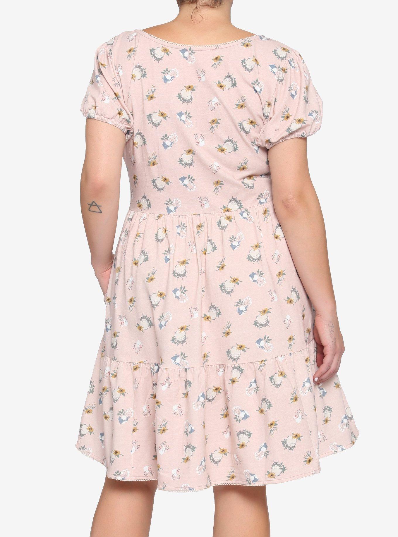 Her Universe Studio Ghibli My Neighbor Tortoro Floral Dress Plus Size, MULTI, alternate