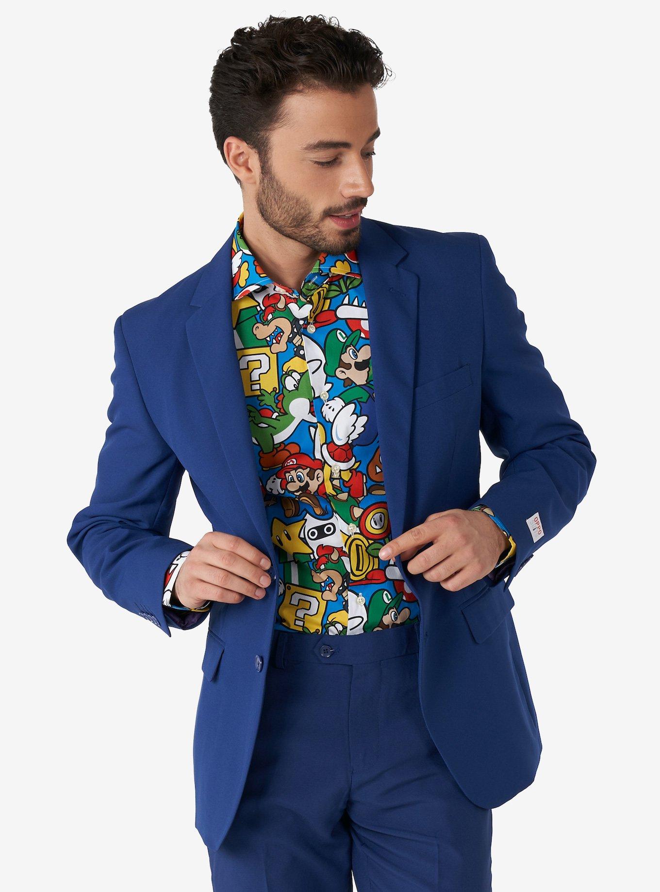 Opposuits Men's Super Mario Bros. Shirt, MULTICOLOR, alternate