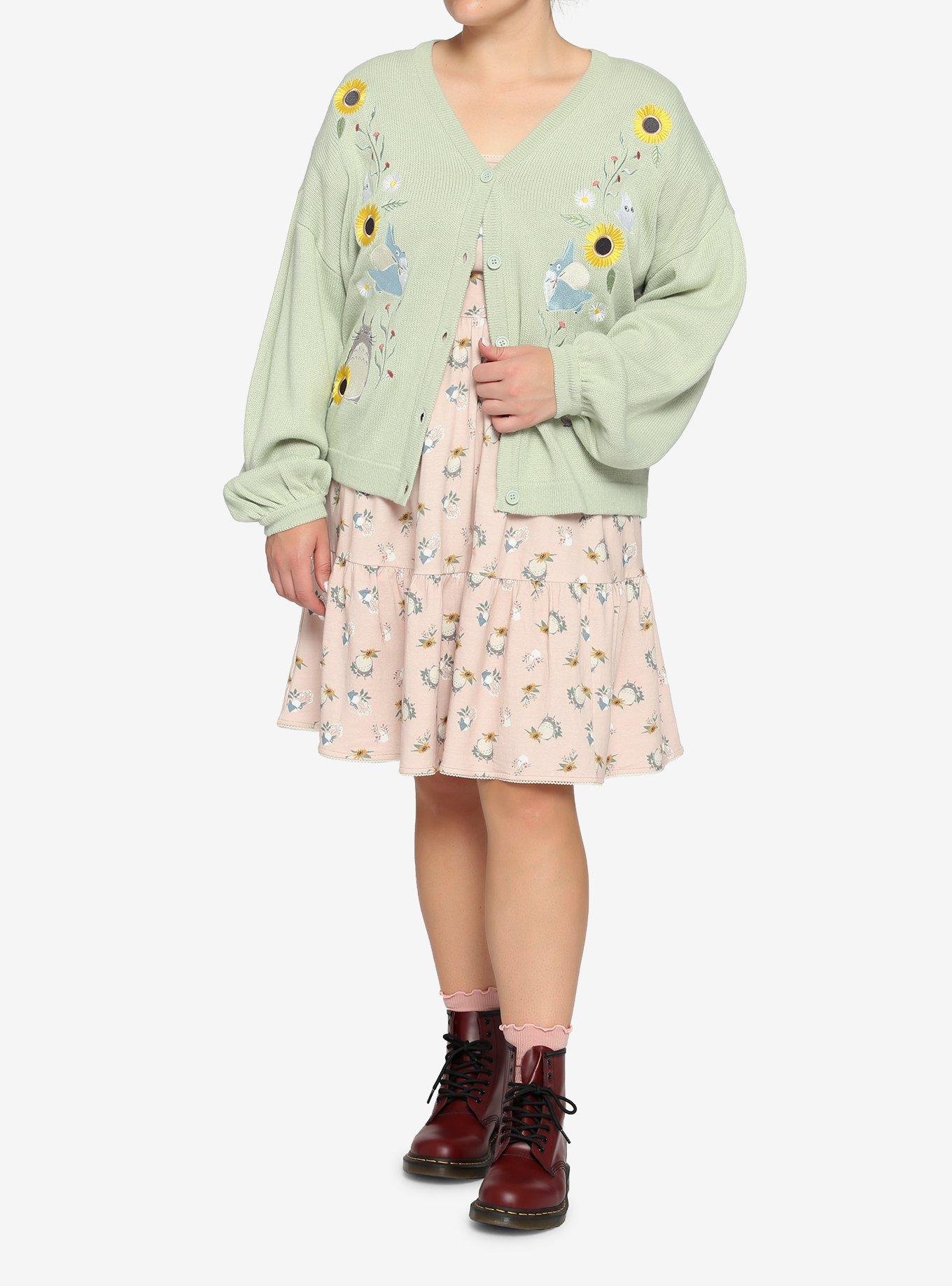 Her Universe Studio Ghibli My Neighbor Totoro Girls Slouch Cardigan Plus Size, MULTI, alternate