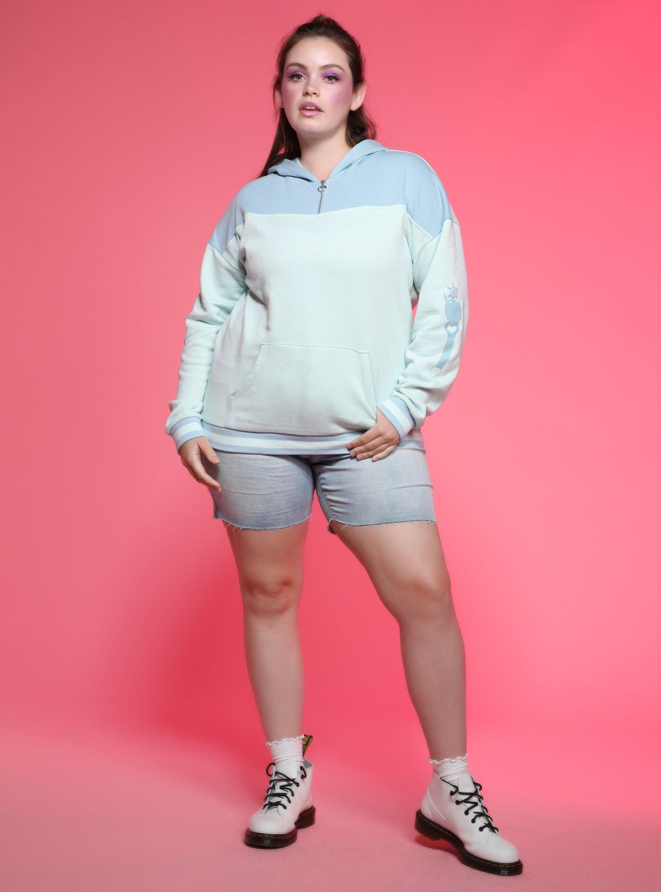 Sailor Moon Sailor Uranus & Sailor Neptune Girls Hoodie Plus Size, MULTI, alternate