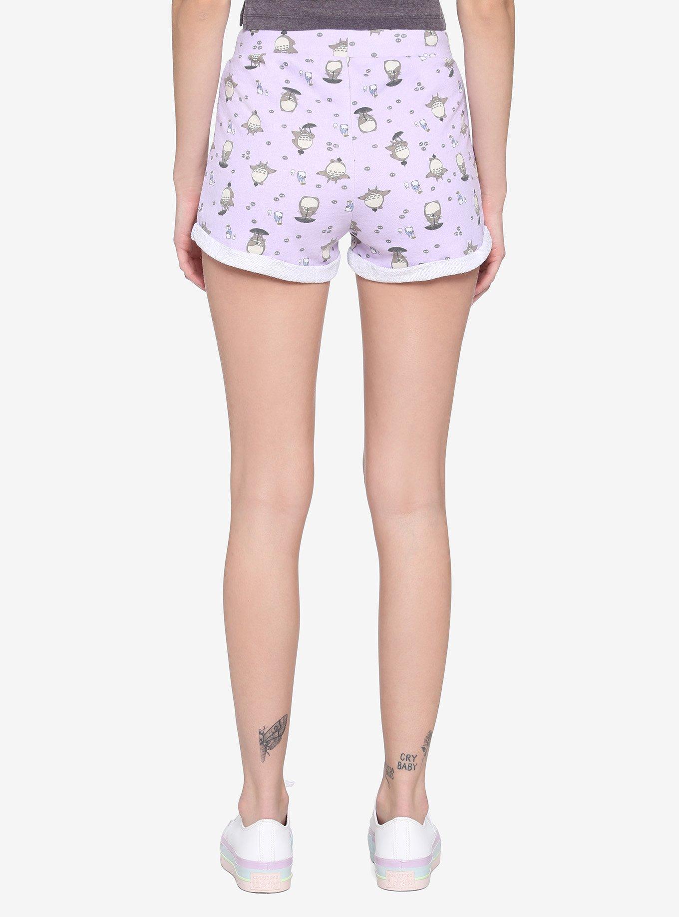 Studio Ghibli My Neighbor Totoro Lavender Lounge Shorts, MULTI, alternate