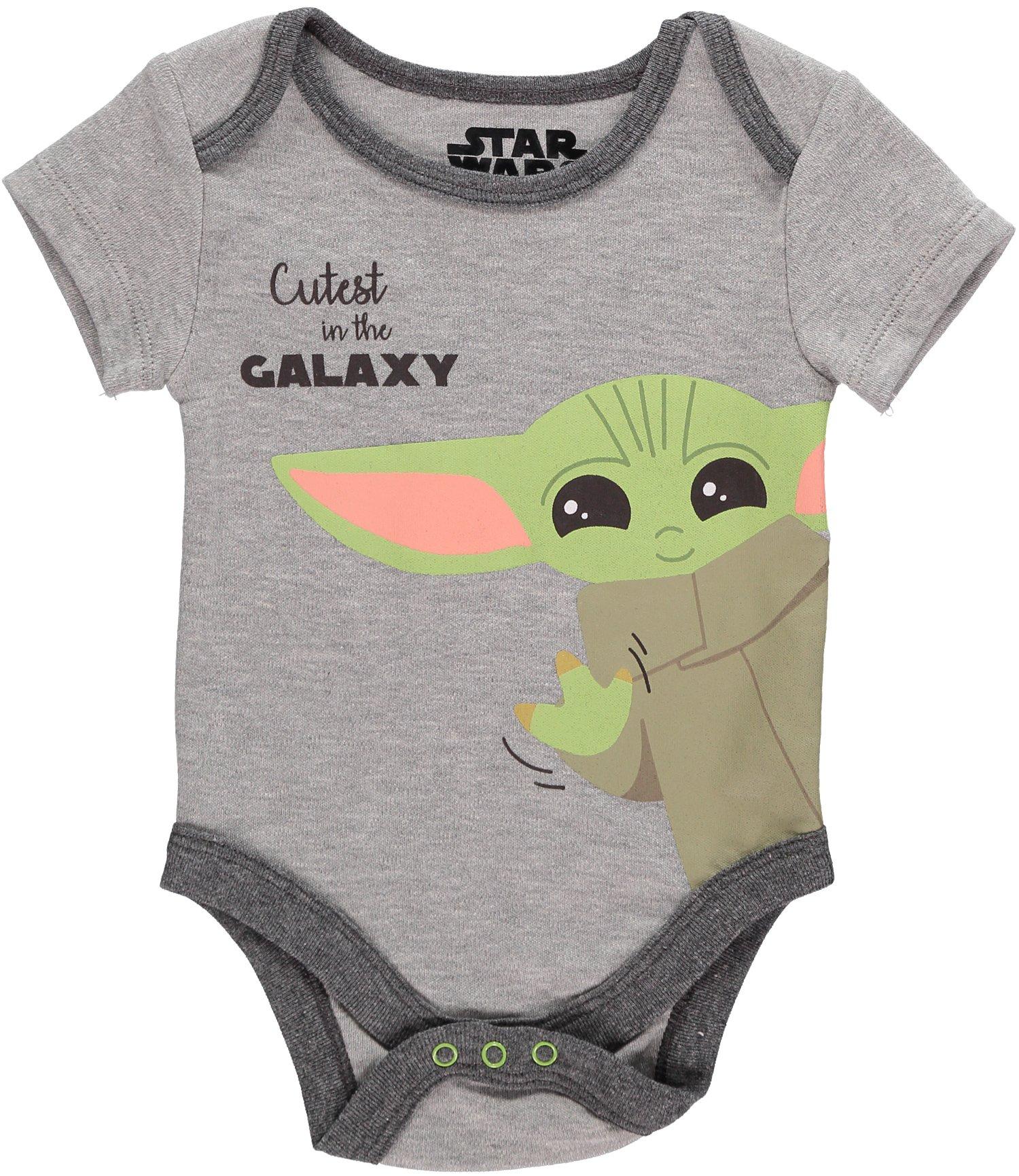 Star Wars The Mandalorian The Child Cute Infant One-Piece Set, BLACK, alternate