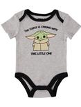 Star Wars The Mandalorian The Child Force Is Strong Infant Outfit Set, NATURAL, alternate