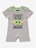 Star Wars The Mandalorian The Child Cutest in the Galaxy Infant One-Piece Set, NATURAL, alternate